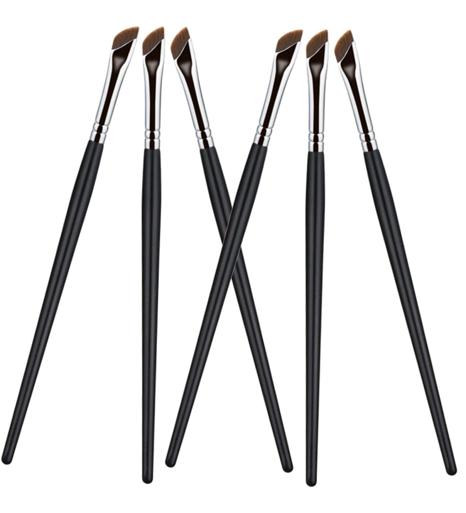 KALLORY 6pcs Eyebrow Brush Gel Eyeliner Gel Liner Eyeliner Makeup Supplies Cosmetic Brush Flat Head Miss Die 16X1CM As Shown - Buy Online on GoSupps.com