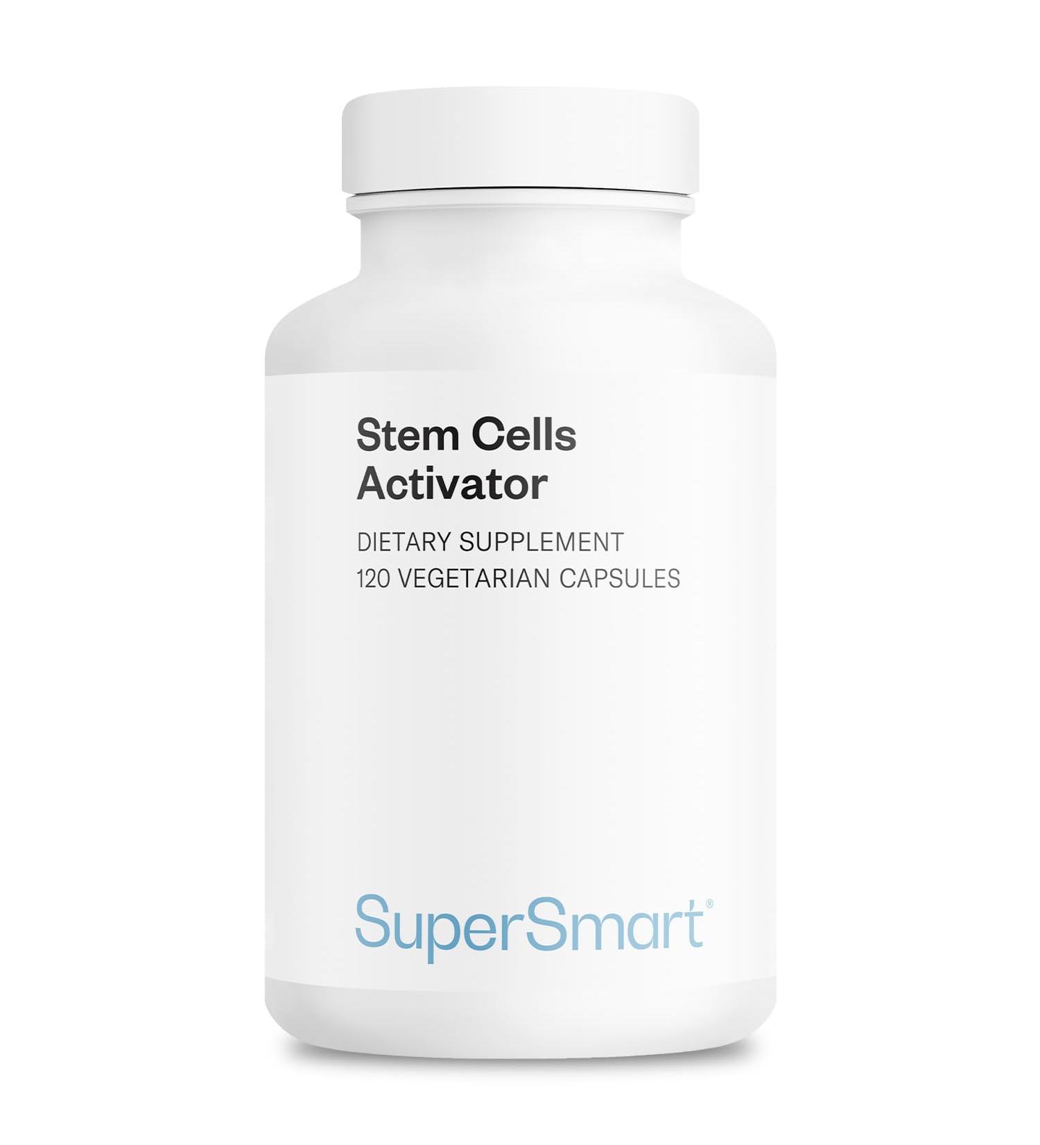 Supersmart - Stem Cells Activator (Advanced Formula) - with Astragaloside, Fuidocan - Natural Stem Cells Supplement | Non-GMO & Gluten Free - 120 Vegetarian Capsules - Buy Online on GoSupps.com