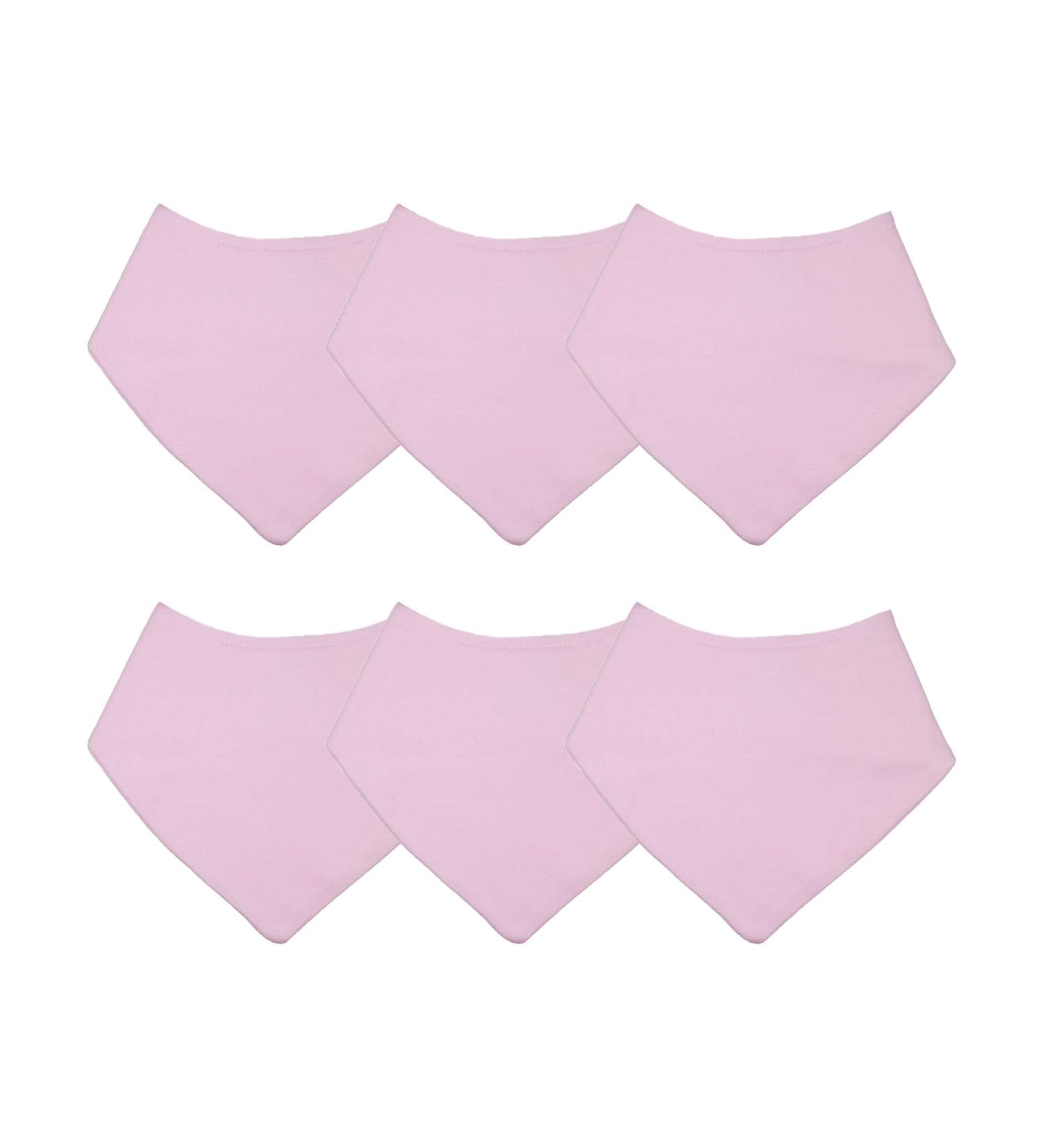 Royal Icon Baby Bandana Bibs - Soft & Absorbent Dribble Bibs 0-6 Months for Newborn Boys & Girls - Set of 6 Pink Bibs - Buy Online on GoSupps.com