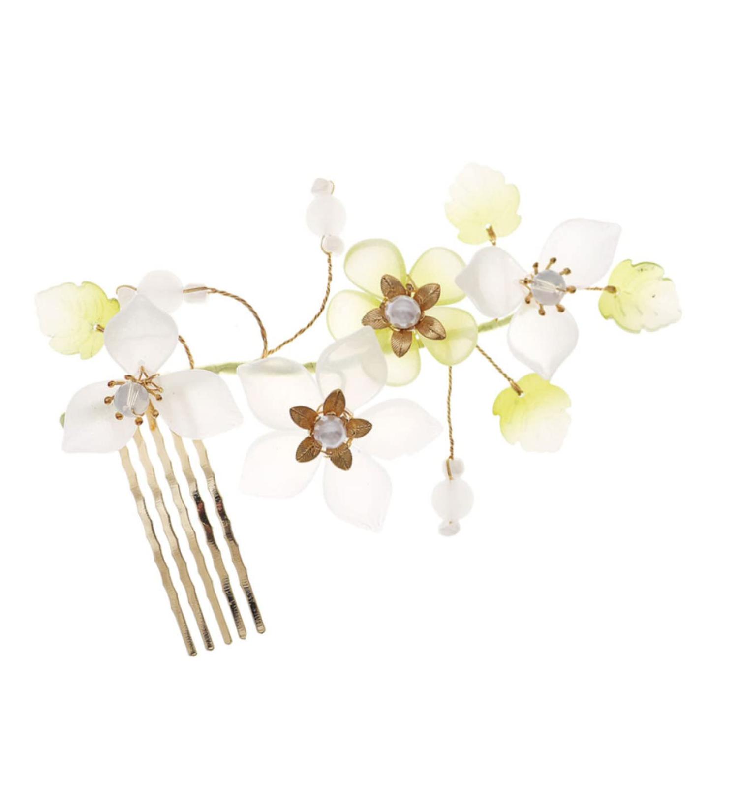 Housoutil Flower Comb Hair Comb Wedding Hair Decor Hair Combs for Women Accessories Wedding Hair Comb Bride Hair Accessory Flower Bride Hair Comb Hair Deyer Metal Mori Department Bridesmaid - Buy Online on GoSupps.com