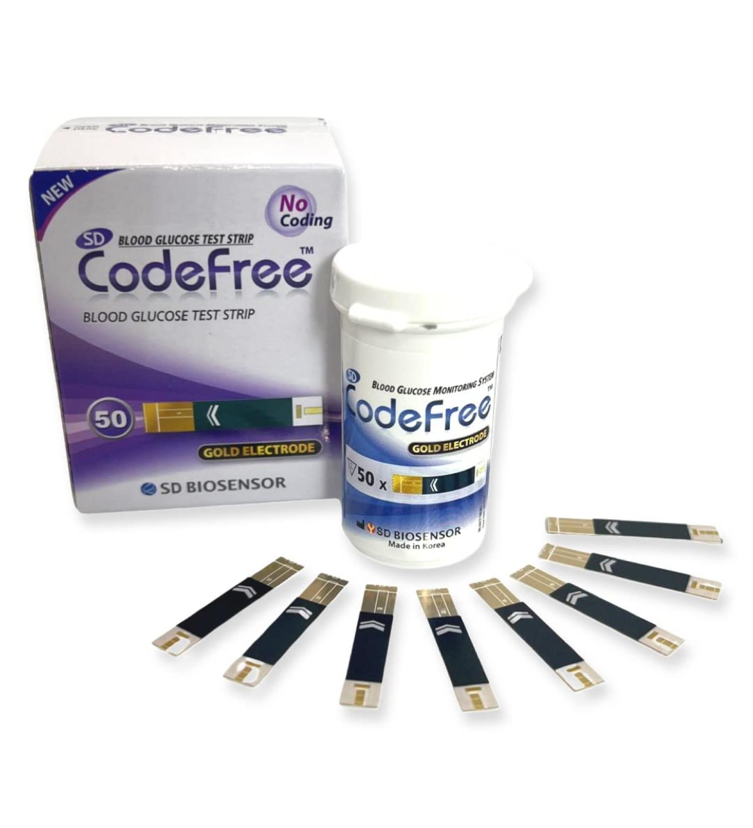 SD Codefree Blood Glucose Monitor Replacement Strips - Pack of 150 Strips - Buy Online on GoSupps.com