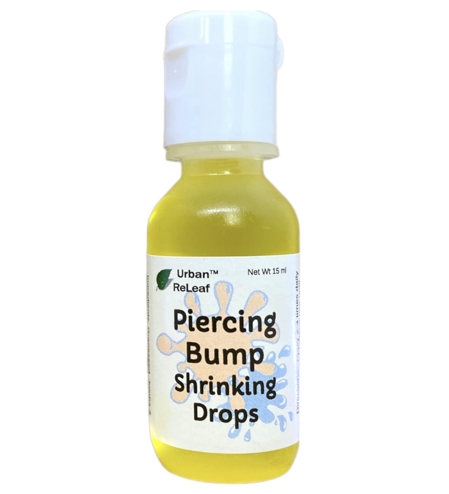 Urban ReLeaf Piercing Bump Shrinking Drops - 100% Natural Aftercare Liquid with Essential Oils for Scars, Nodules, Cartilage, Nose, and Ear Spots - Buy Online on GoSupps.com