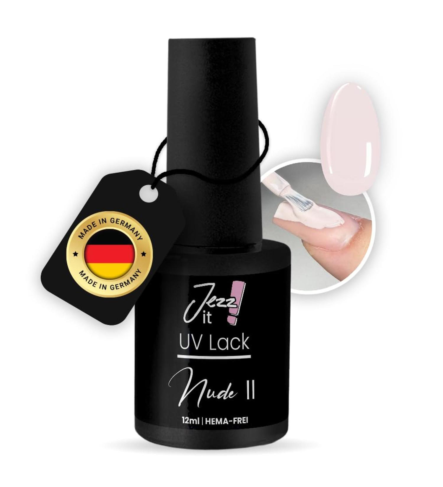 Jezz it! Premium UV Nail Polish Nude_II for Allergy Sufferers - Long-lasting Gel UV & LED Compatible Made in DE - Buy Online on GoSupps.com