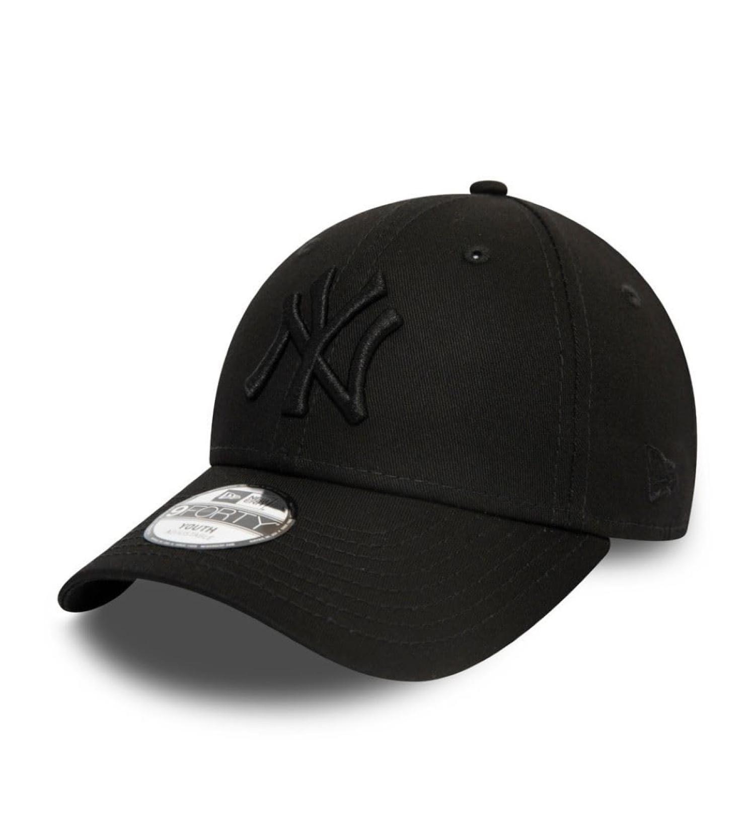 New Era 9Forty Adjustable Kids Cap - New York Yankees Youth Black/Black | International Shipping Available - Buy Online on GoSupps.com