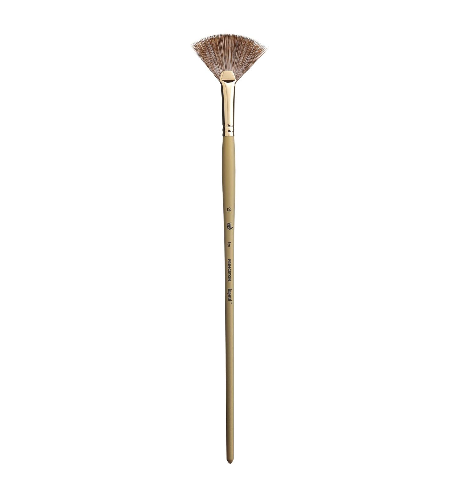 Princeton Series 6600 Synthetic Mongoose Oil & Acrylic Brushes 12 Fan - Premium Brushes for Artists - Buy Online on GoSupps.com
