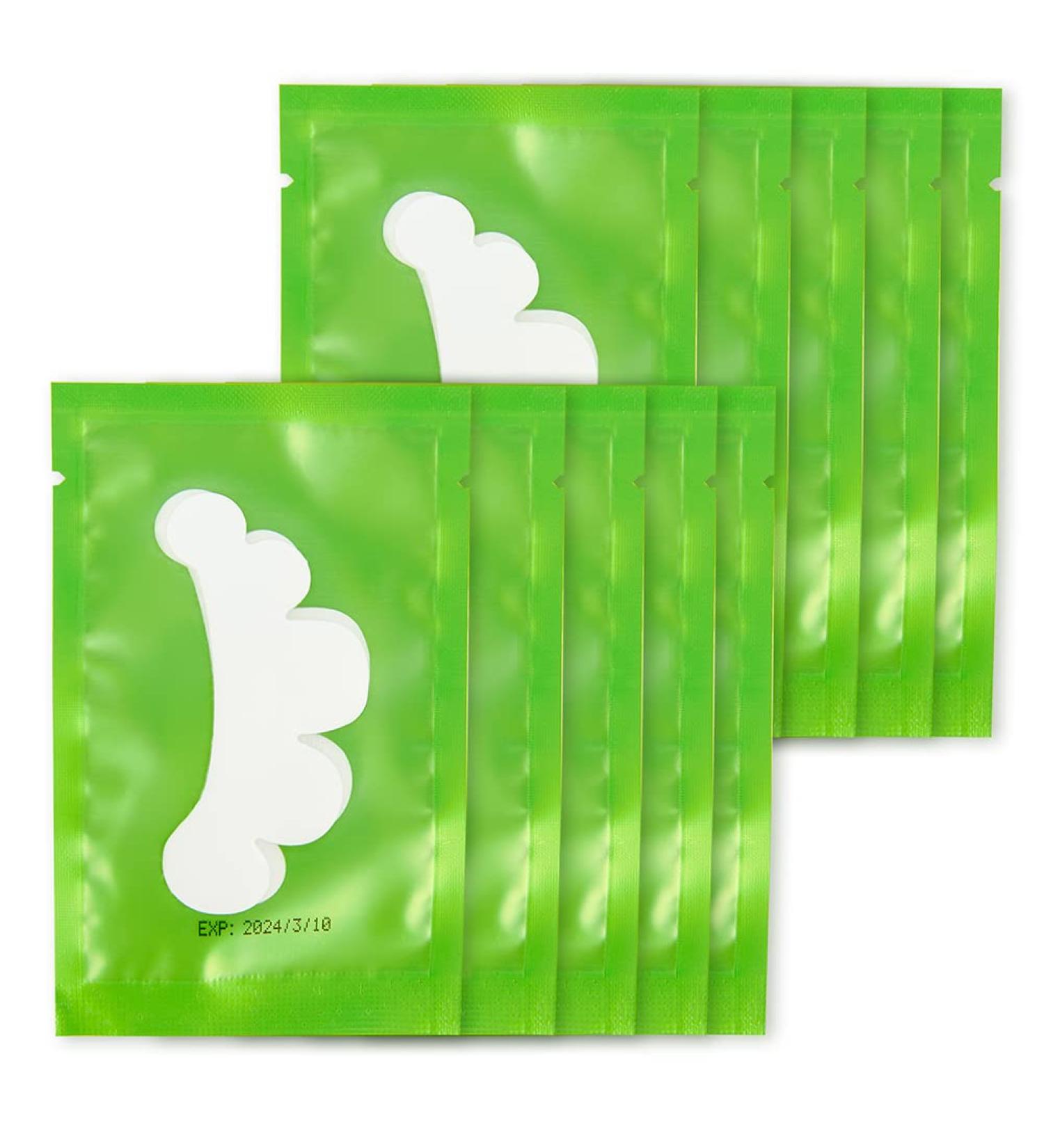 Lunamoon Eye Pads for Eyelash Extensions - 50 Pairs Flower-Green | Ideal for Eyeliner Coloring & Lifting - Buy Online on GoSupps.com