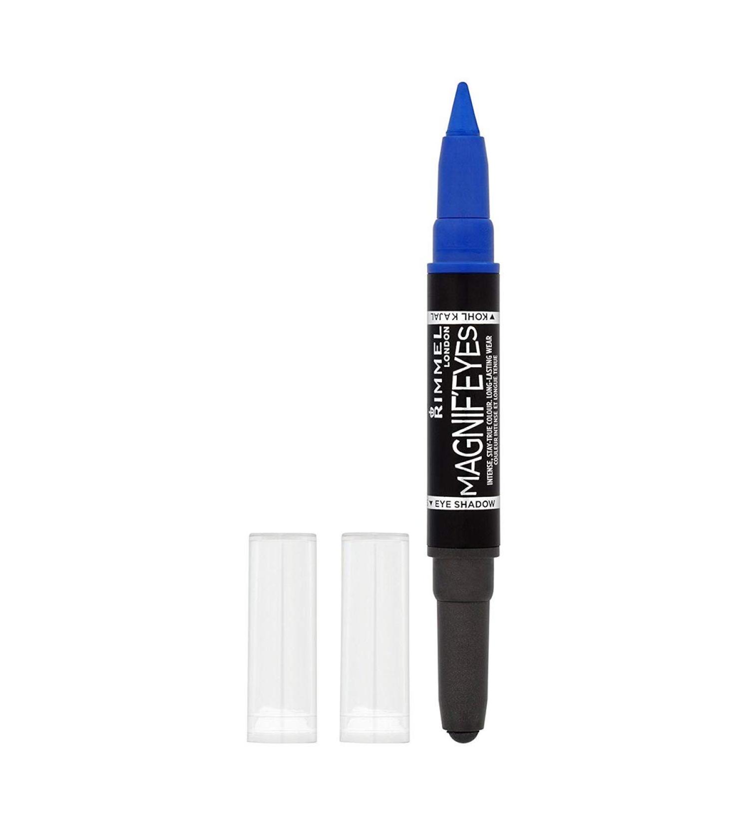 Rimmel London Magnifeyes Double Ended Shadow + Liner - 004 Dark Side of Blue | International Shipping Available - Buy Online on GoSupps.com