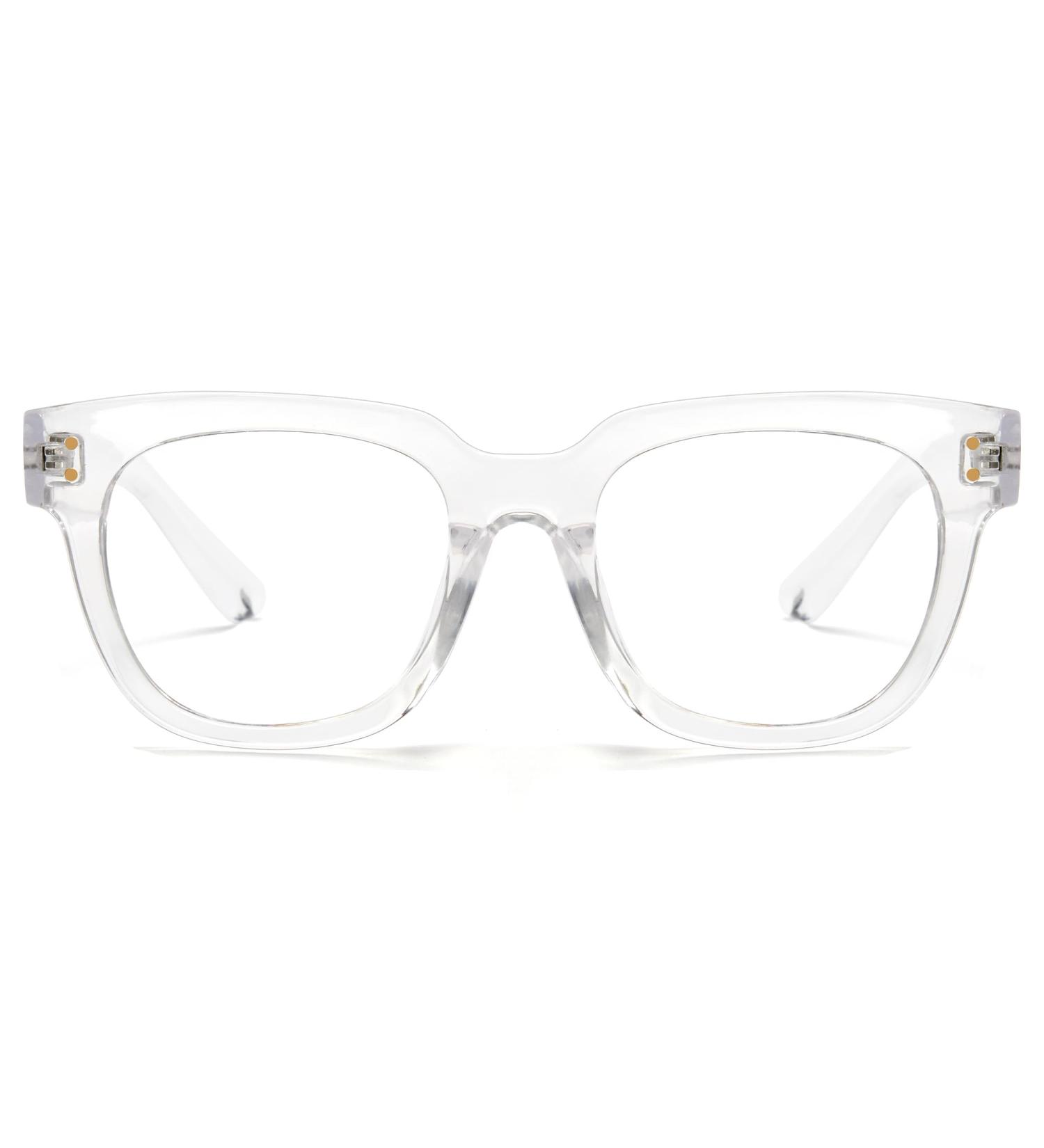 Buy Cyxus Blue Light Blocking Glasses - Square Chic Preppy MultiColor Frame for Women & Men - Clear 8153-1 | International Shipping Available - Buy Online on GoSupps.com