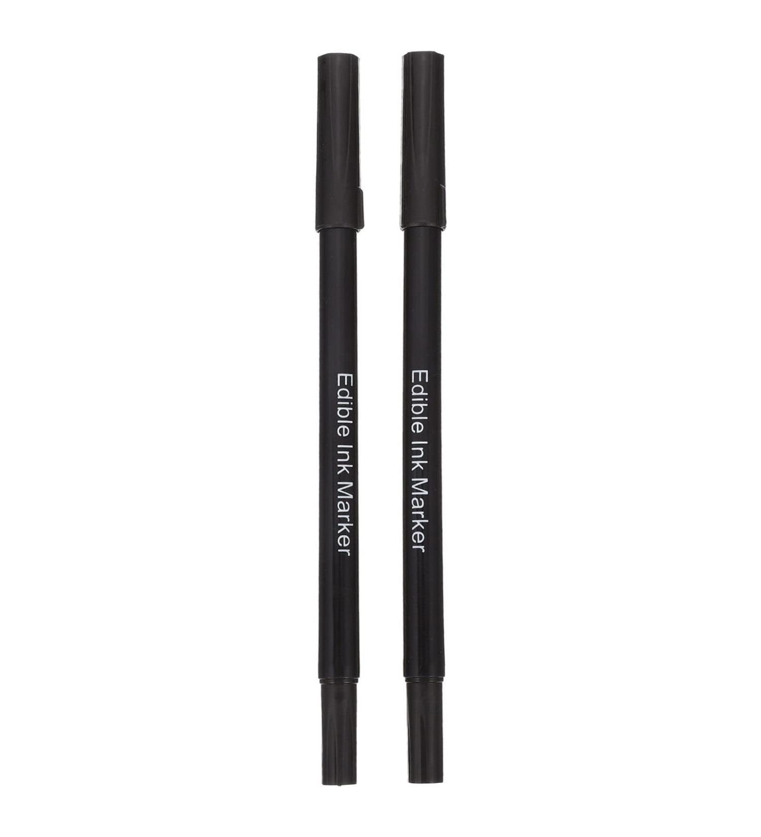 Luxshiny Edible Food Pen 2pcs Edible Markers Food Writers for Decorating Fondant Cakes Easter Eggs Painting Drawing Writing Black - Buy Online on GoSupps.com