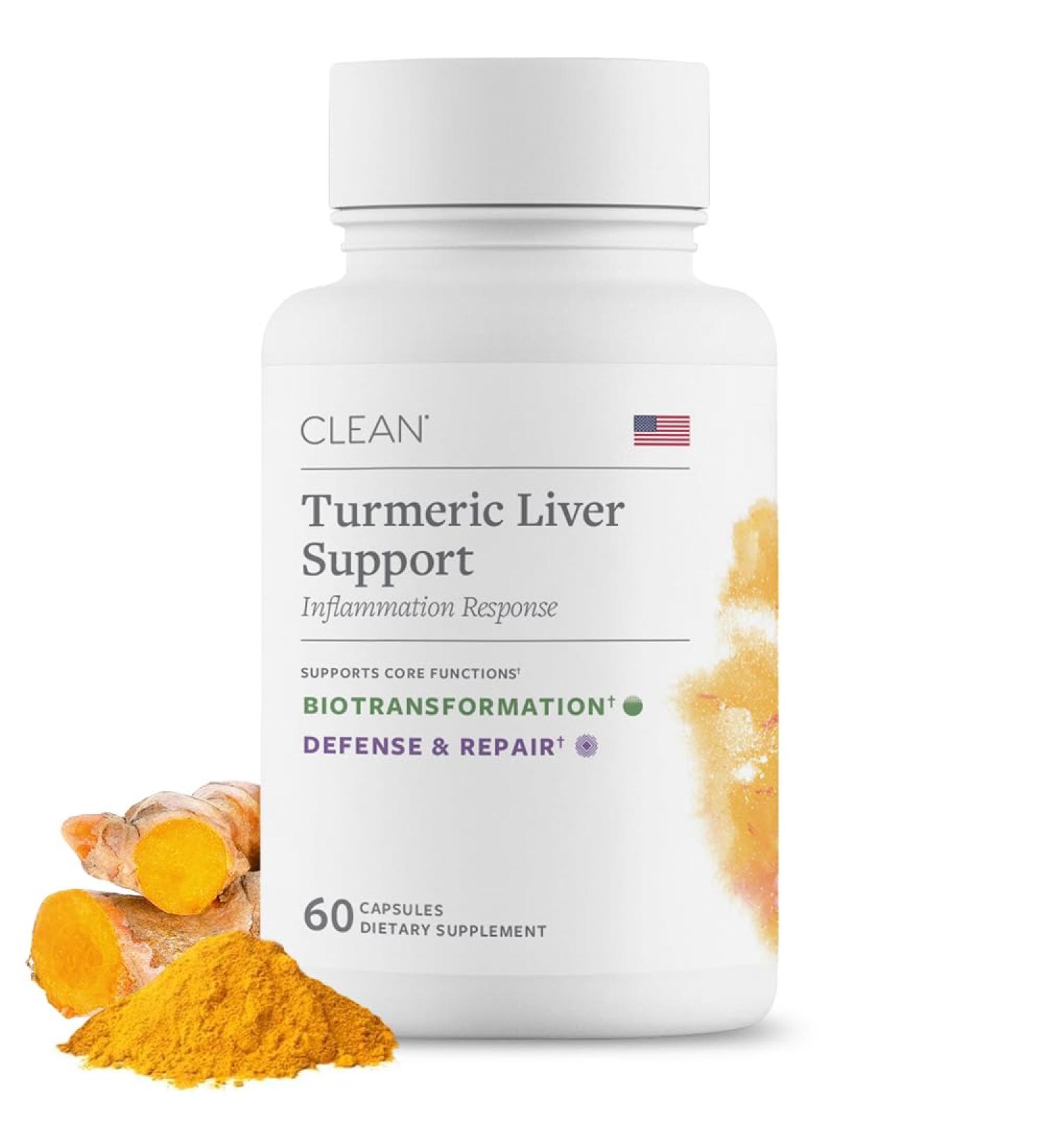 Clean Program Liver Support Supplement for Liver Health & Detox Milk Thistle Turmeric Supplement with Antioxidant Protection Vegetarian Capsules Non-GMO Gluten & Soy Free - 60 Count - Buy Online on GoSupps.com