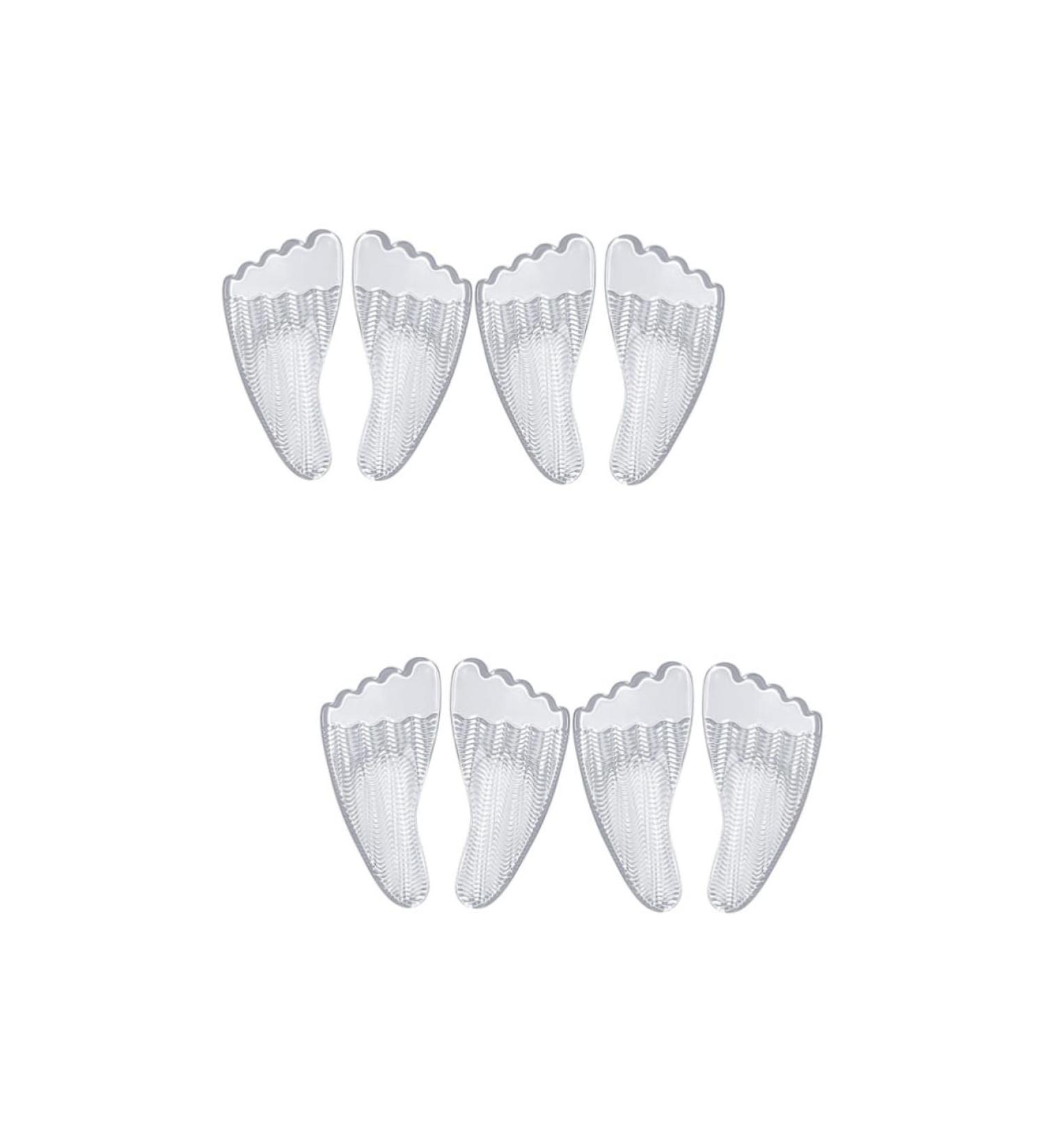FOMIYES Five Toe Sticky Foot Inserts - 4 Pairs Gel Heel Pads for Women | Comfort Insoles for Plantar Shoes - Enhance Shoe Fit & Support - Buy Online on GoSupps.com
