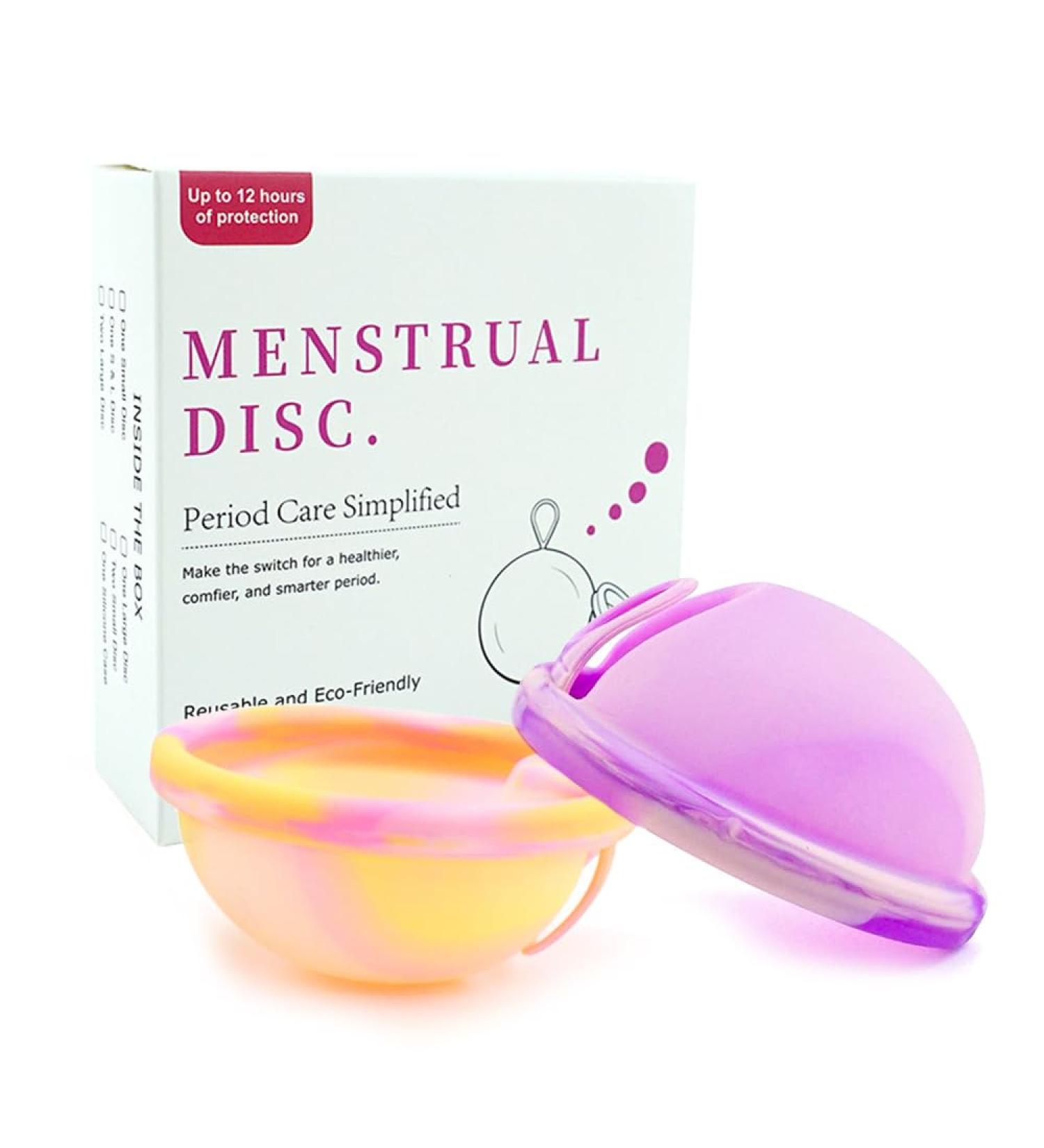 FengQ Menstrual Disc Set - Silicone Menstrual Cups for Sports & Swimming | S+L Size | Eco-Friendly Alternative to Tampons - Buy Online on GoSupps.com