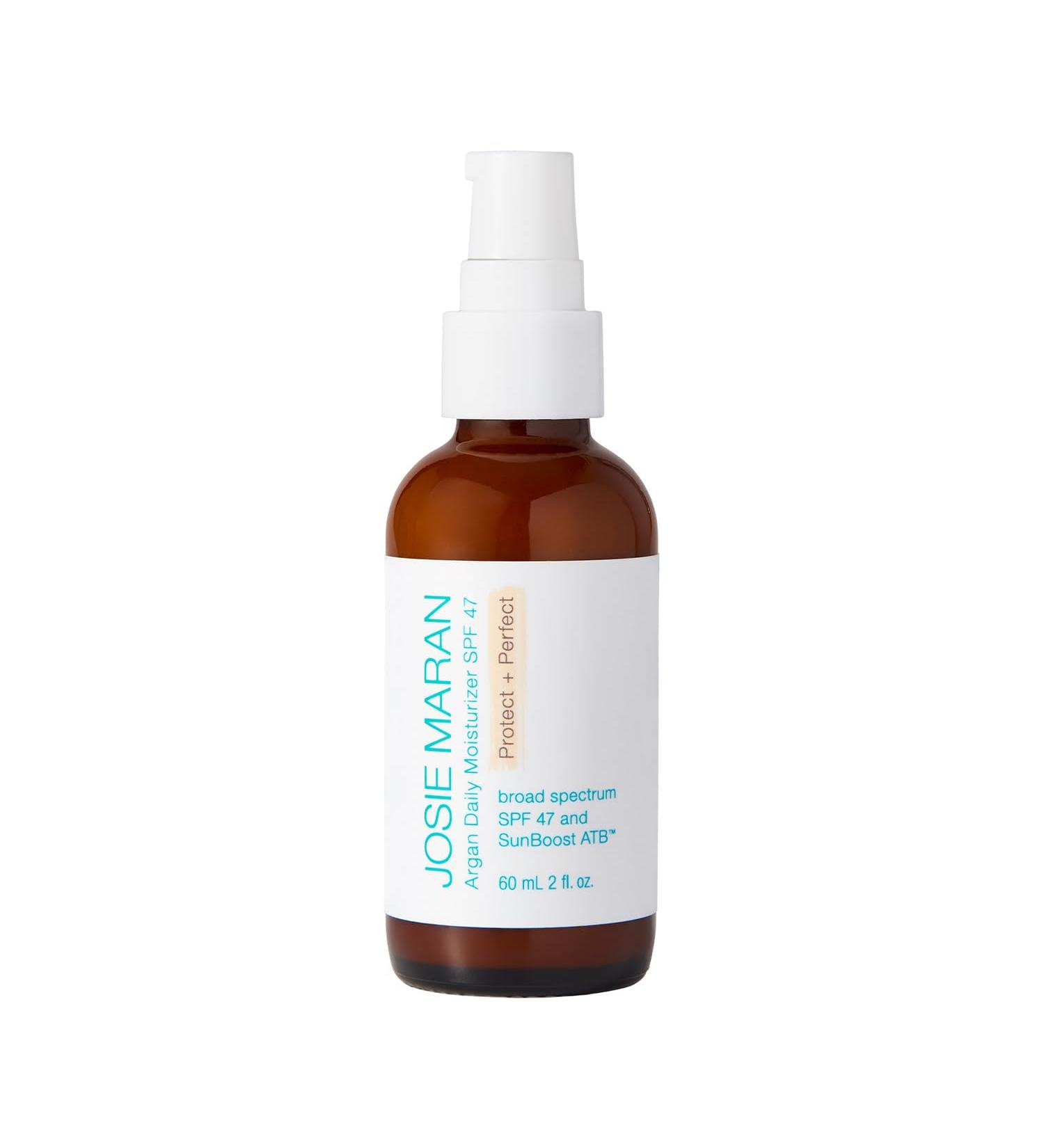 Josie Maran Protect & Perfect Argan Oil SPF 47 Tinted Face Moisturizer | Chemical-Free Lightweight Formula - 60ml - Buy Online on GoSupps.com