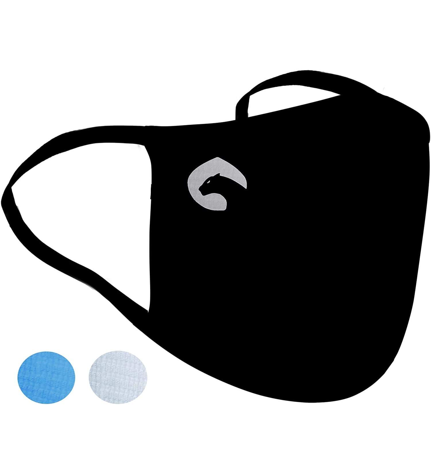 Mouth & Nose Protection - ViralOff Technology | Reduce 99% Pathogens | L/XL Black Ear Loops - No Constant Washing Needed - Buy Online on GoSupps.com