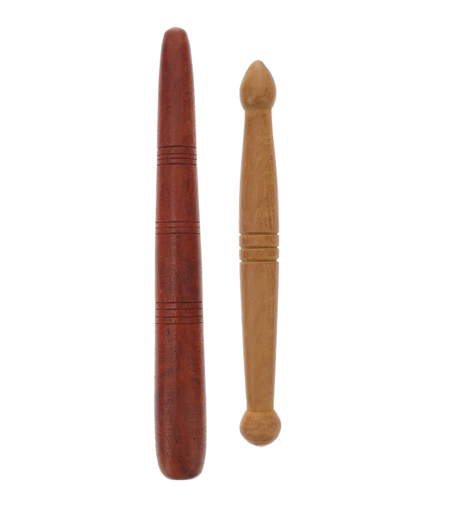 2-Piece Wood Acupressure Pen Set | Ear Massage & Acupuncture Sticks | Natural Pain Relief - Buy Online on GoSupps.com