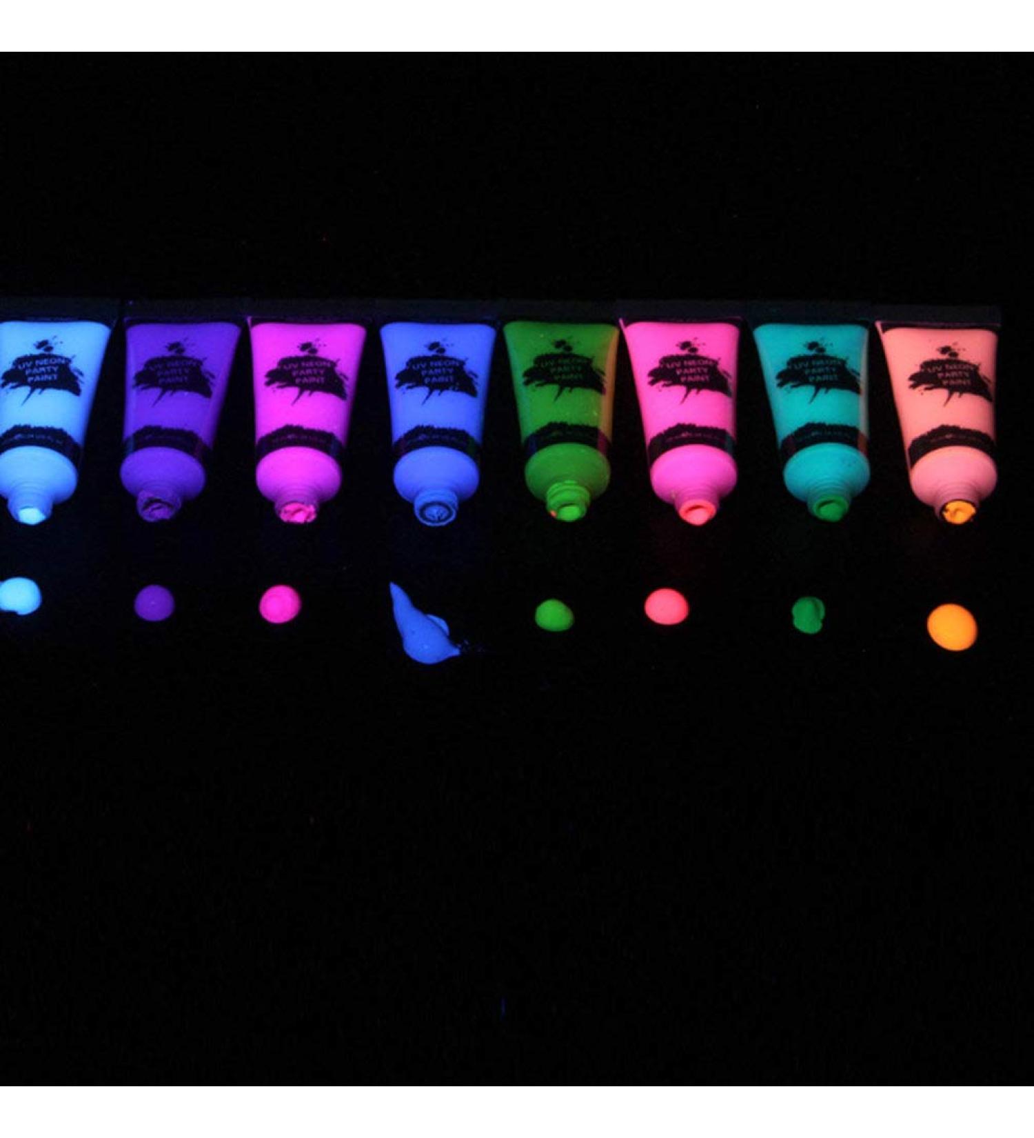 Beaupretty Glow-in-the-Dark Makeup Box - 8PCS Neon Halloween Face Kit with Stencils | International Shipping - Buy Online on GoSupps.com