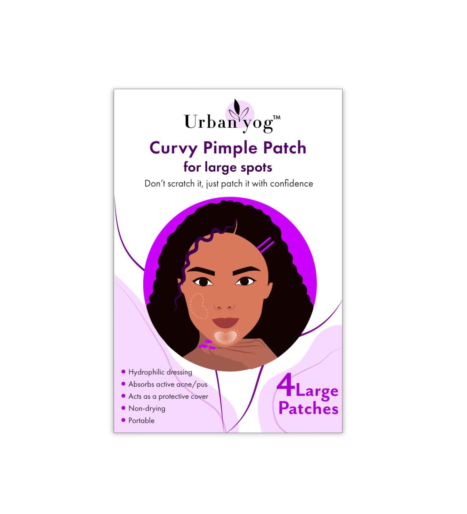 Curvy Pimple Patch for Large Spots - Fast & Effective Acne Treatment | Shop Now - Buy Online on GoSupps.com