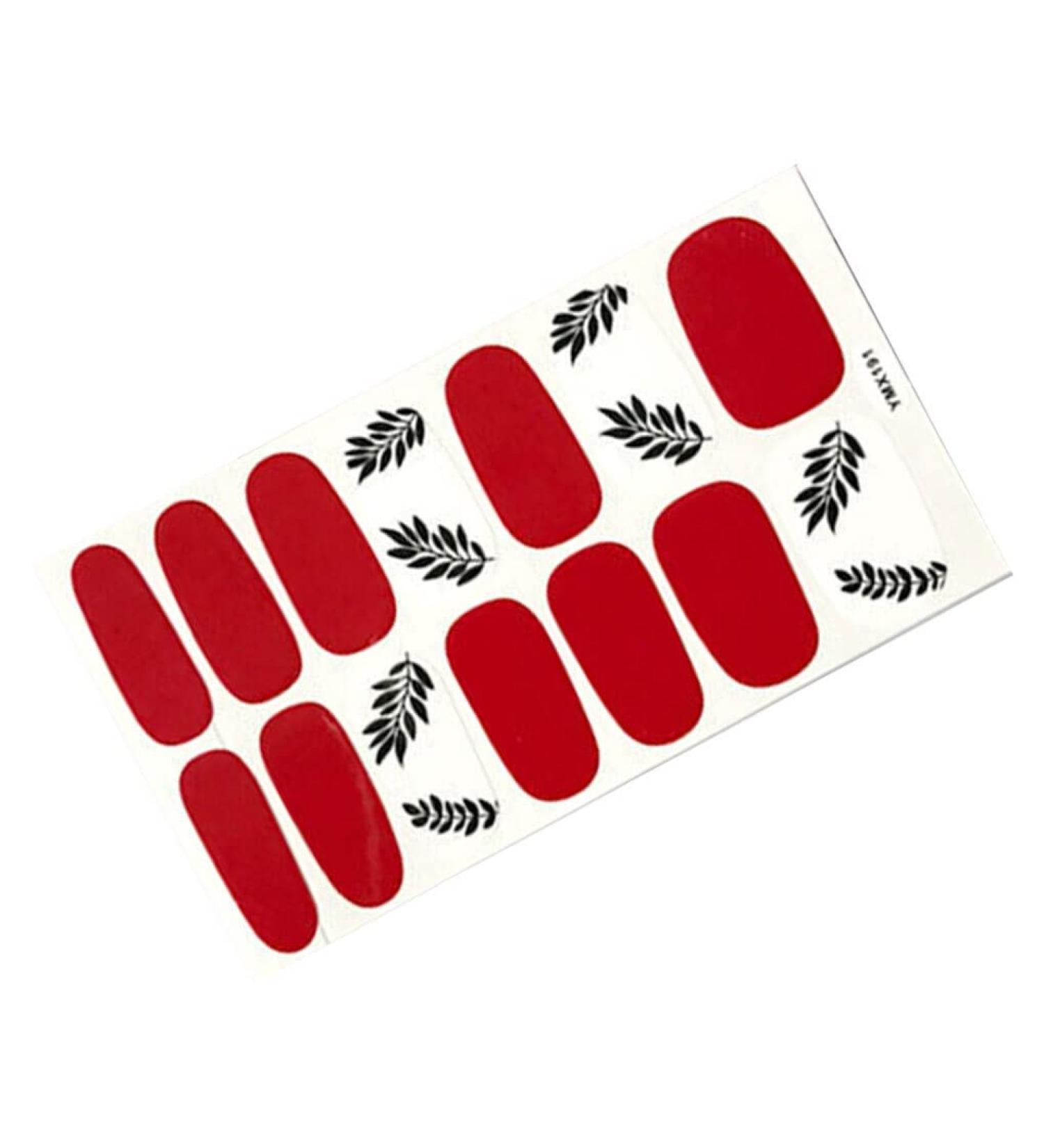dijiusidy Nail Art Stickers Self-Adhesive Fingernail Decal with Strap Glue DIY Art Decor Full Cover Manicure Kits for Women Girls YMX191 - Buy Online on GoSupps.com