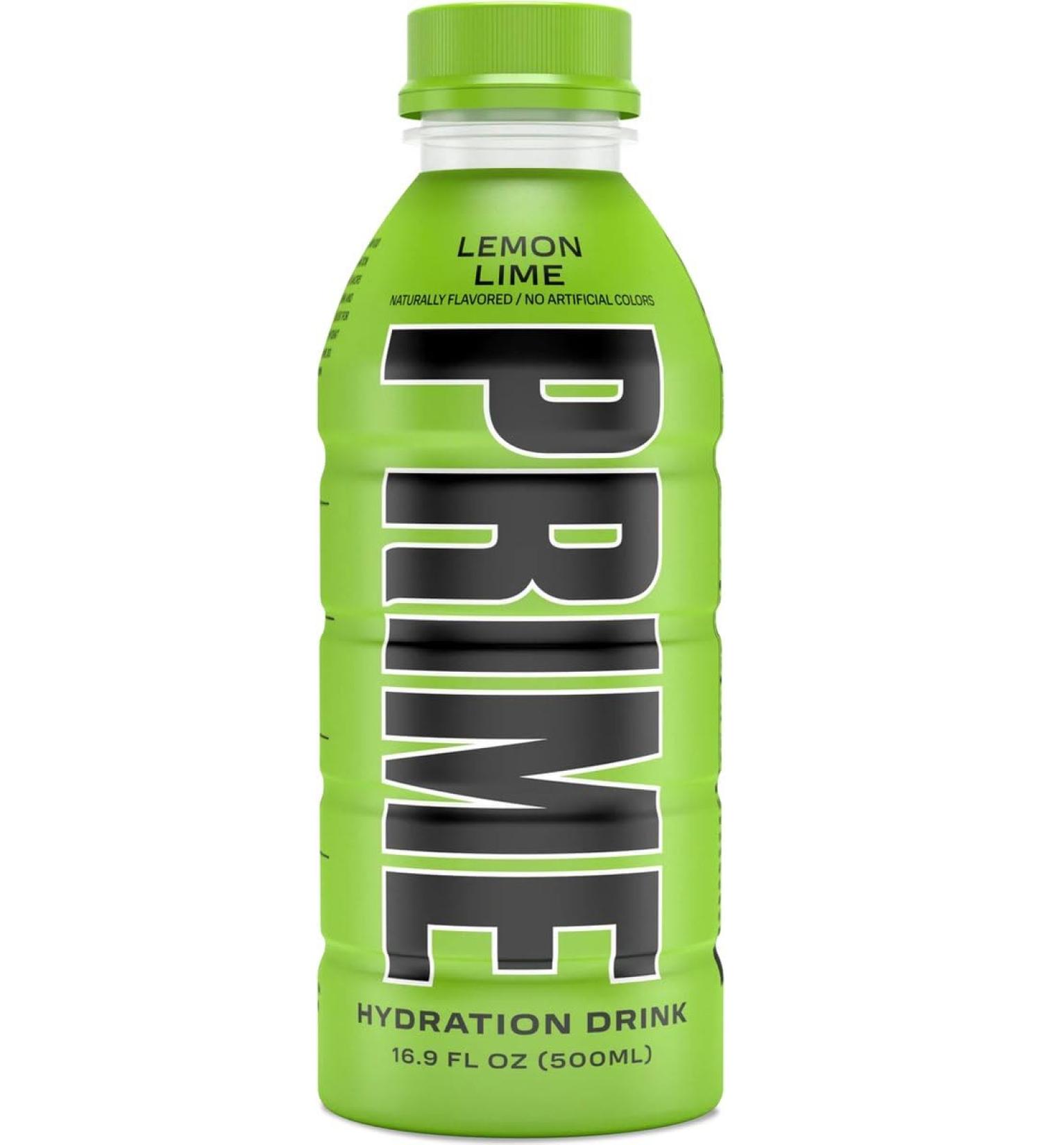 Buy PRIME Hydration Drink Lemon & Lime (12x500ML) - Refreshing Electrolyte Beverage for Optimal Hydration | Fast International Shipping - Buy Online on GoSupps.com