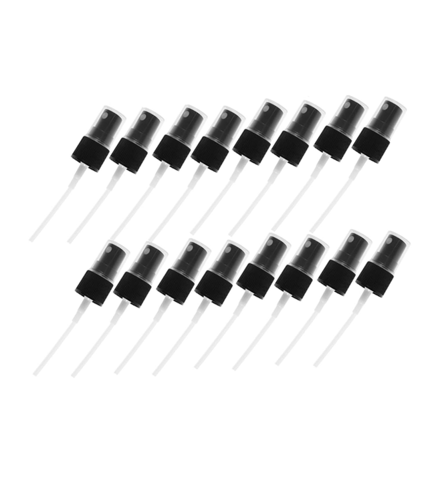 Ipetboom 20pcs Fine Mist Spray Nozzles for Bottles Black Plastic Replacement for Essential Oils Cosmetic Use and Travel - Buy Online on GoSupps.com
