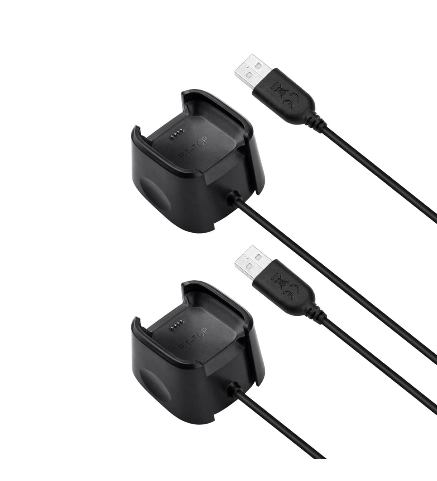 2PACK Charging Dock Compatible with Fitbit Versa/Lite/SE (not for Versa 2) Charger  Charging Dock Cord Stand and Screen Protectors for Smart Watch - Buy Online on GoSupps.com