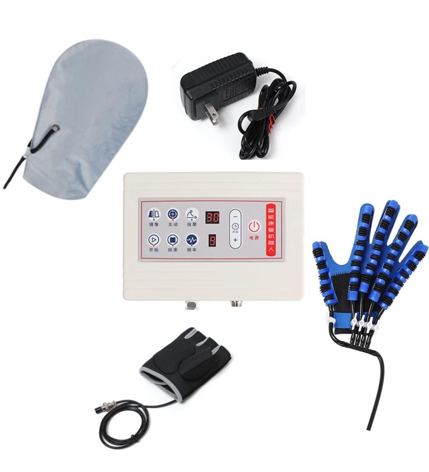 Rehabilitation Robot Gloves Stroke Hemiplegia Finger Flexion Training Assistance 3 Modes Hand Splint for Hand Function Recovery (Left Hand X) - Buy Online on GoSupps.com