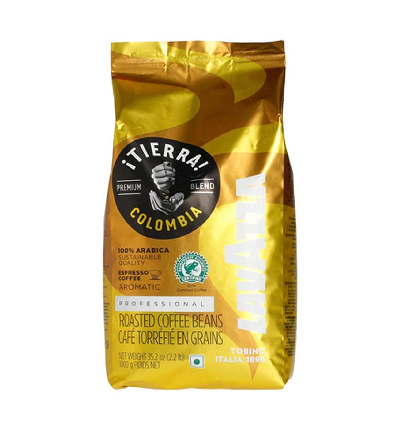 Lavazza Tierra Colombia Arabica Coffee 1kg - Premium Single Origin Blend - Buy Online on GoSupps.com