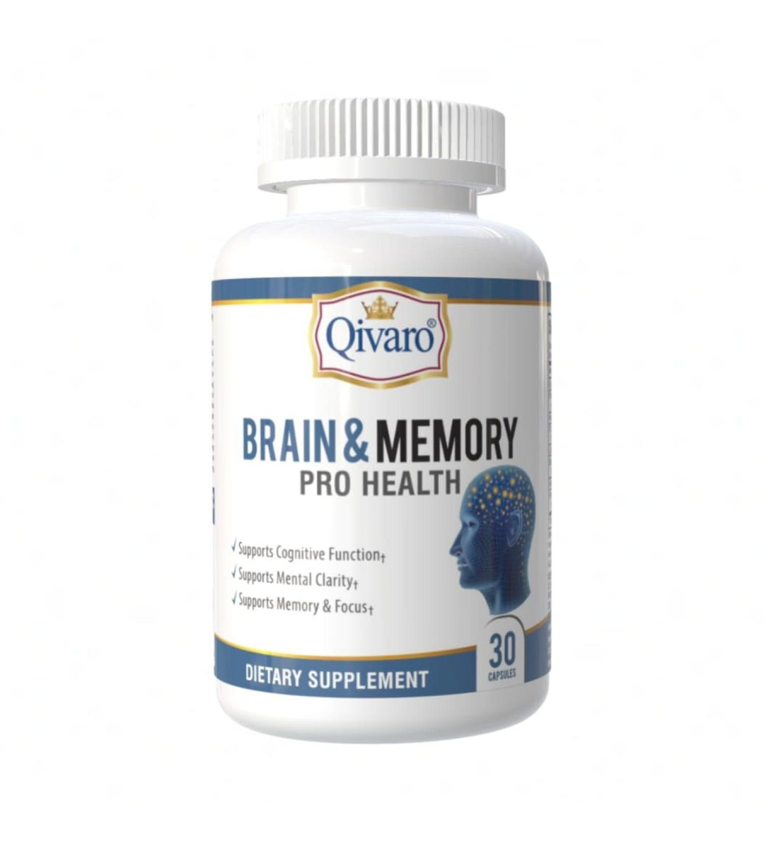 Brain & Memory Pro Health - Natural Support for Cognitive Function - Mind & Memory Supplement for Brain Health - Vegan and Non-GMO - Made in USA 30 Capsules - Buy Online on GoSupps.com