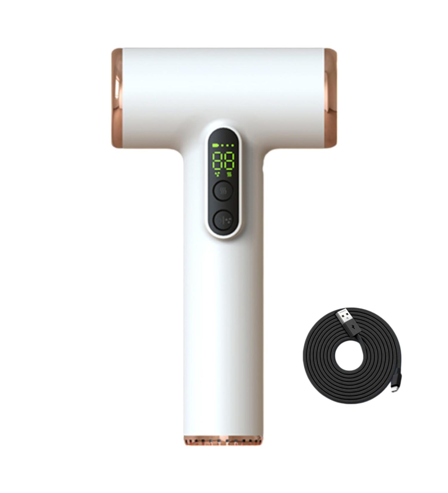PLCPDM Cordless Hair Dryer Rechargeable Battery Hair Dryers Low Heat Hair Care Blow Dryer Portable Hair Dryer for Camping - Buy Online on GoSupps.com