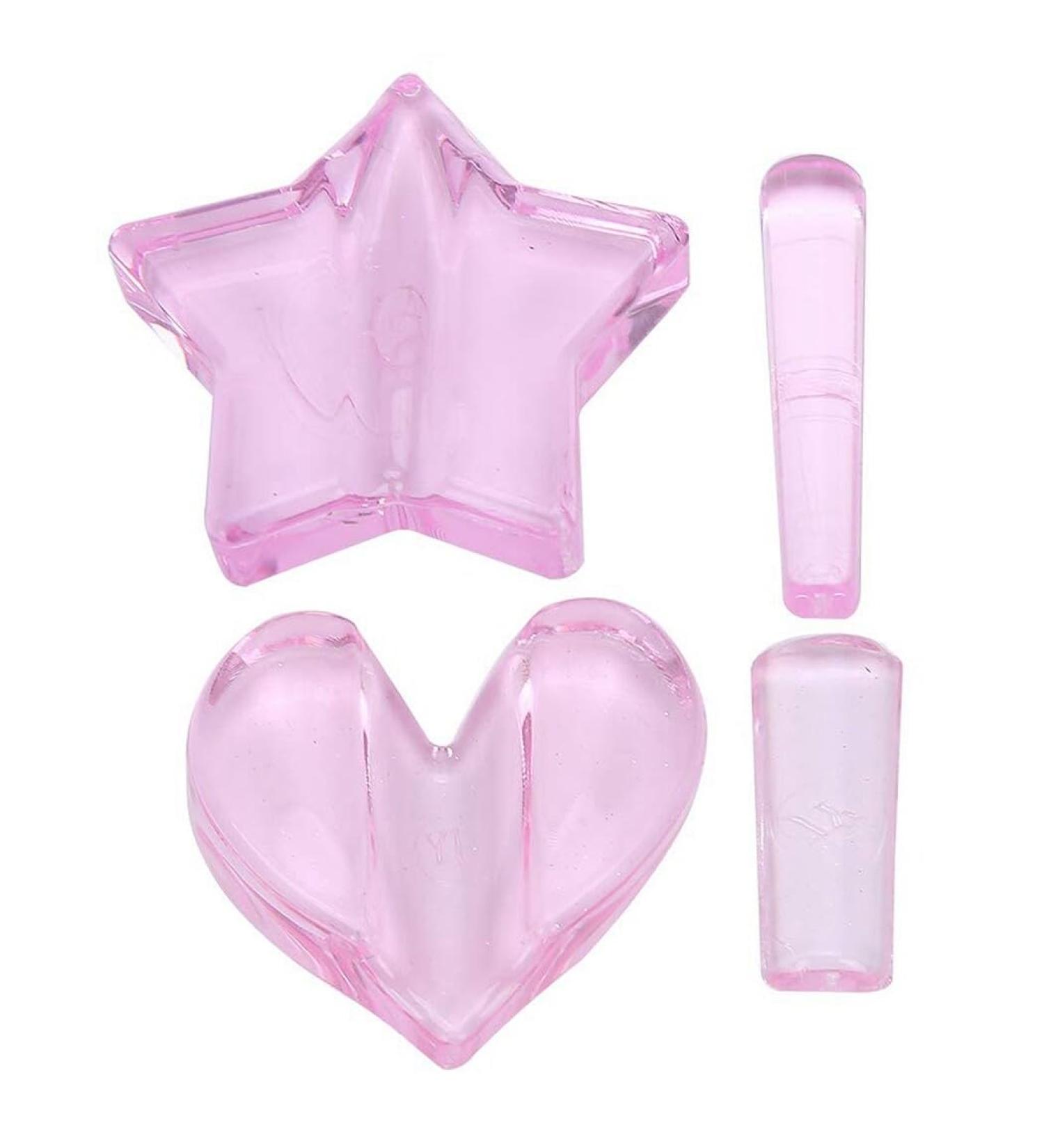 yeeplant Mini Nail Metal Bending Embossed Mold Tool Set Acrylic Diy Portable Nail Art Equipment Hollow Frame Tool 2 Pink - Buy Online on GoSupps.com