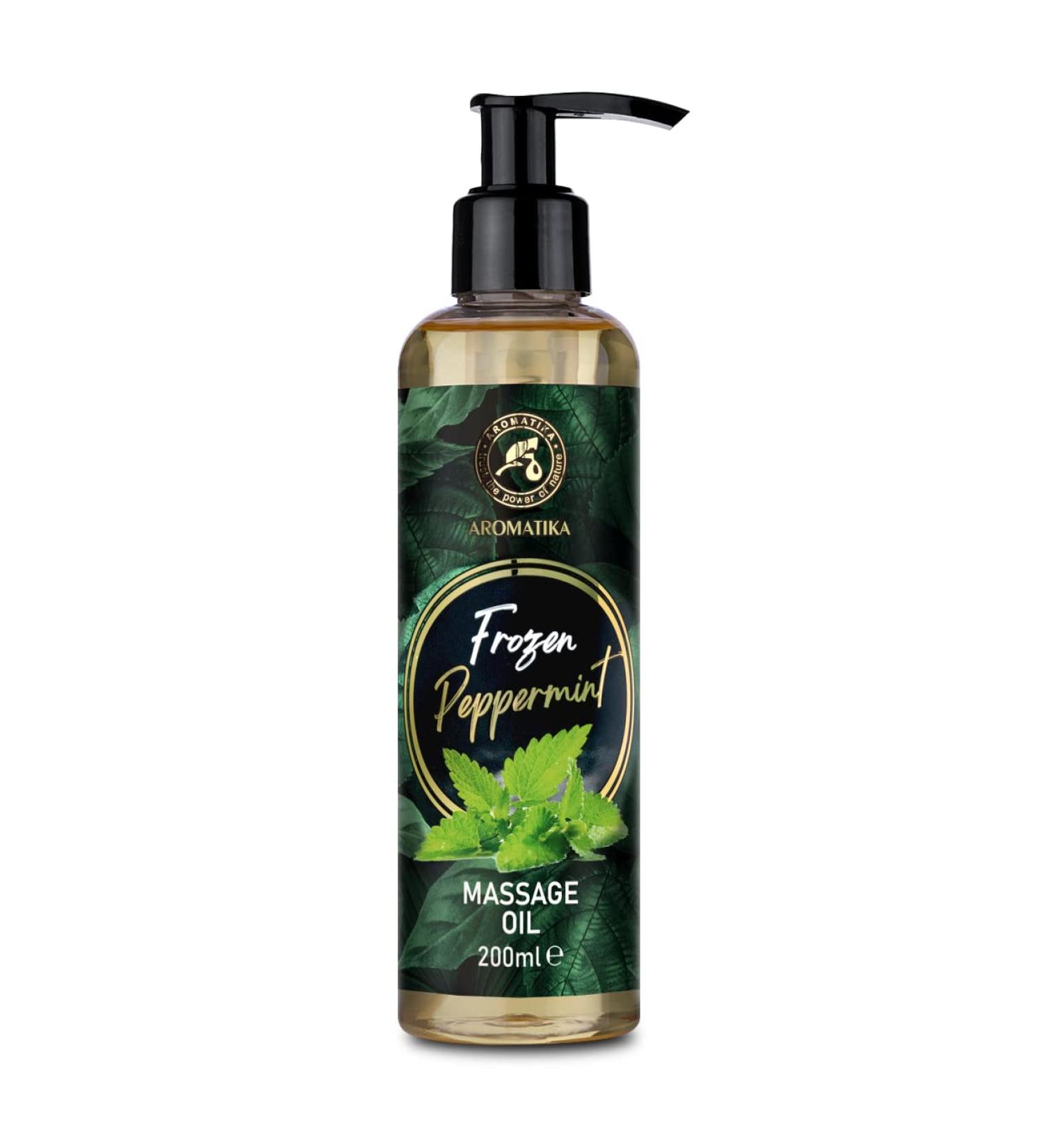 Premium 200ml Massage Oil - Almond Grape Seed Jojoba & Mint - Relaxation Oil for All Skin Types - Perfect for Couples - Buy Online on GoSupps.com