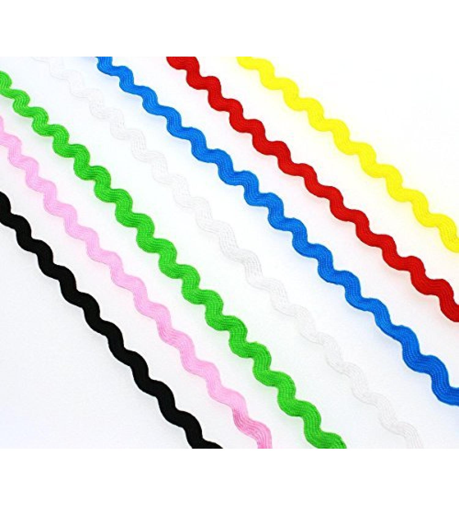 Qian 190 Yards RIC rac Rick Rack Zig zag Trim Ribbon for Crafting and Creating Mixed 7 Colors or You Pick