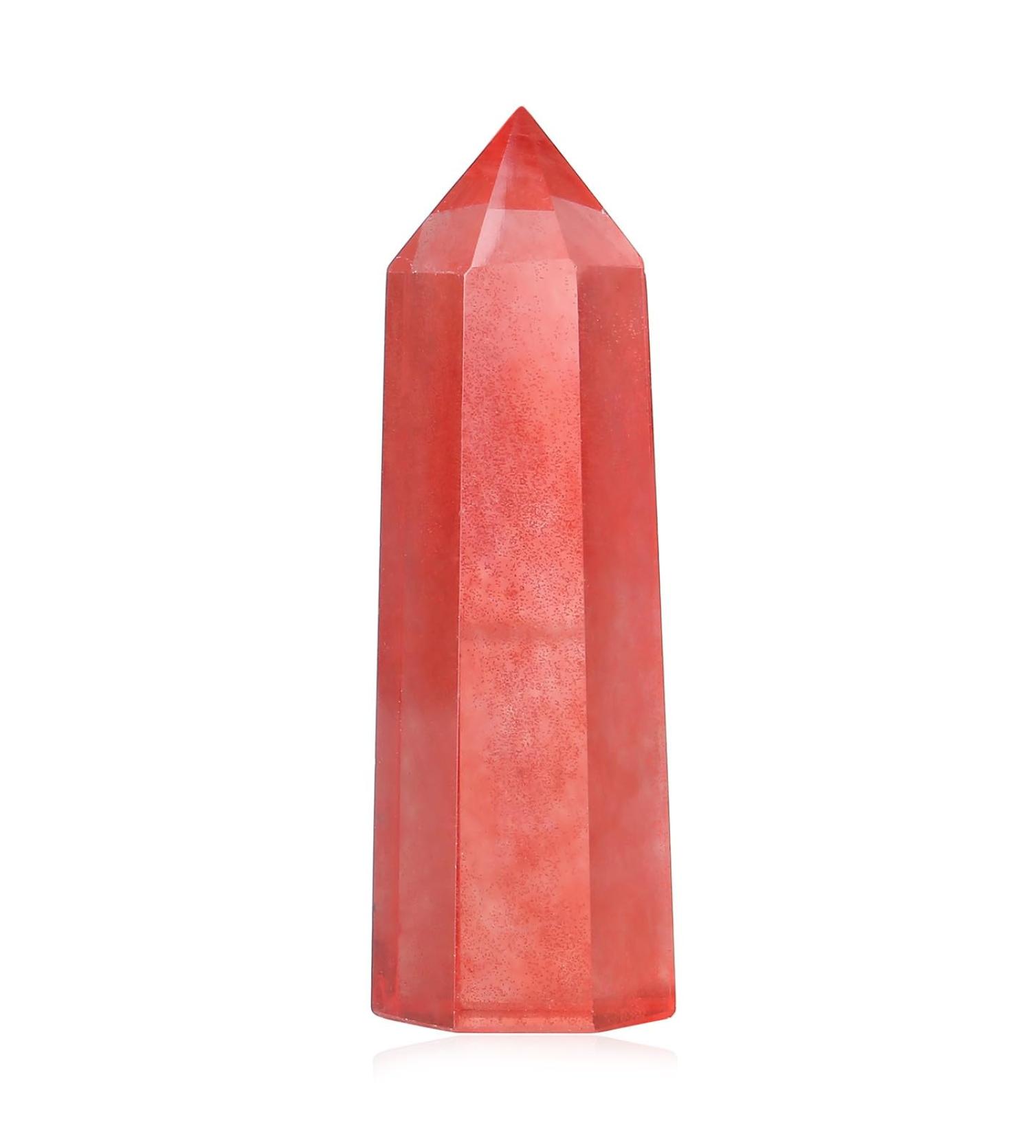 Buy Xiannvxi 2-Inch Red Tourmaline Crystals - Natural Hexagonal Point Healing Stones for Meditation & Energy Therapy - International Shipping Available - Buy Online on GoSupps.com