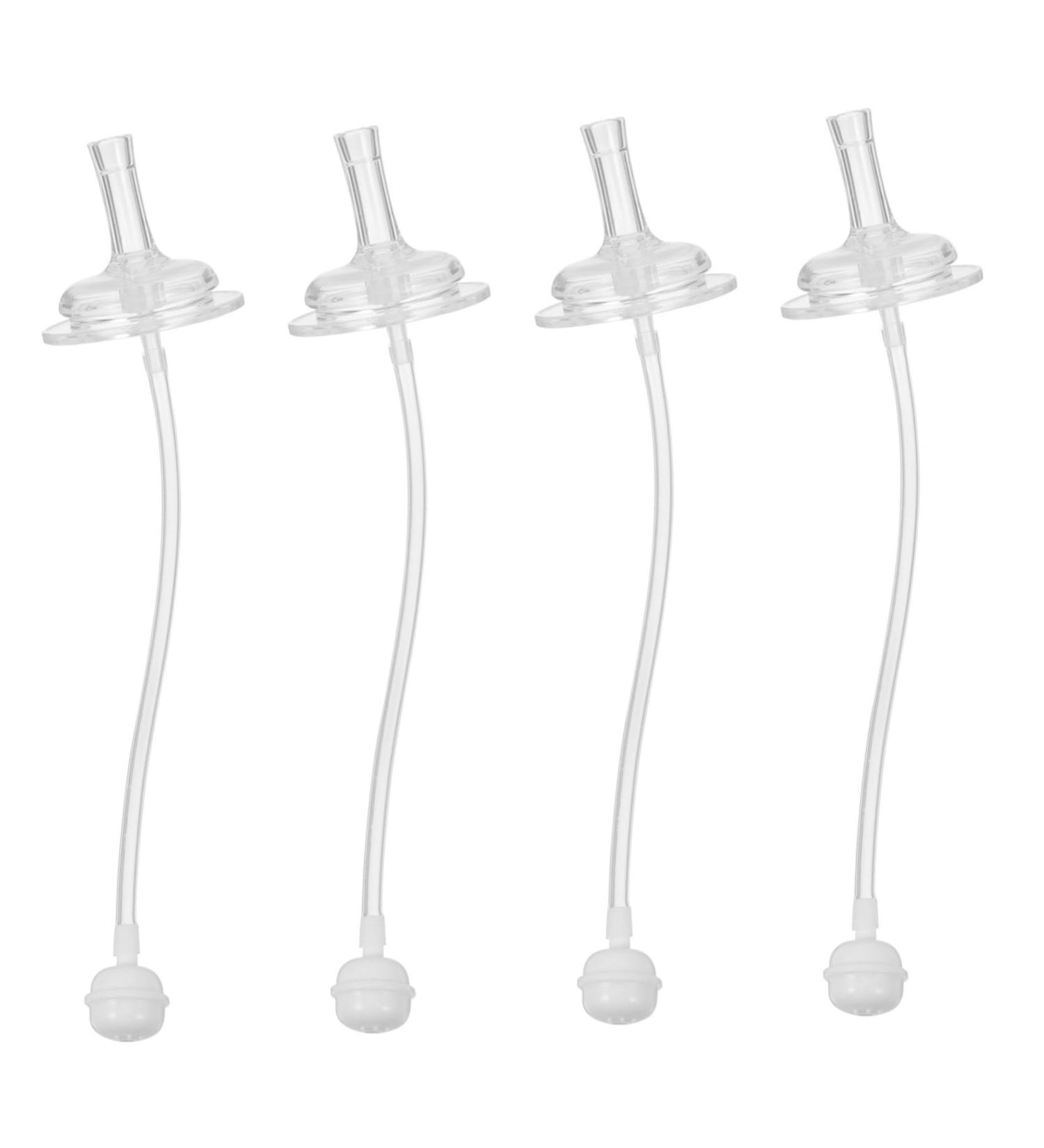Rorpoir 4-Pack Wide-Neck Baby Bottle Straws | Feeding Accessories for Easy Milk Feeding - Buy Online on GoSupps.com