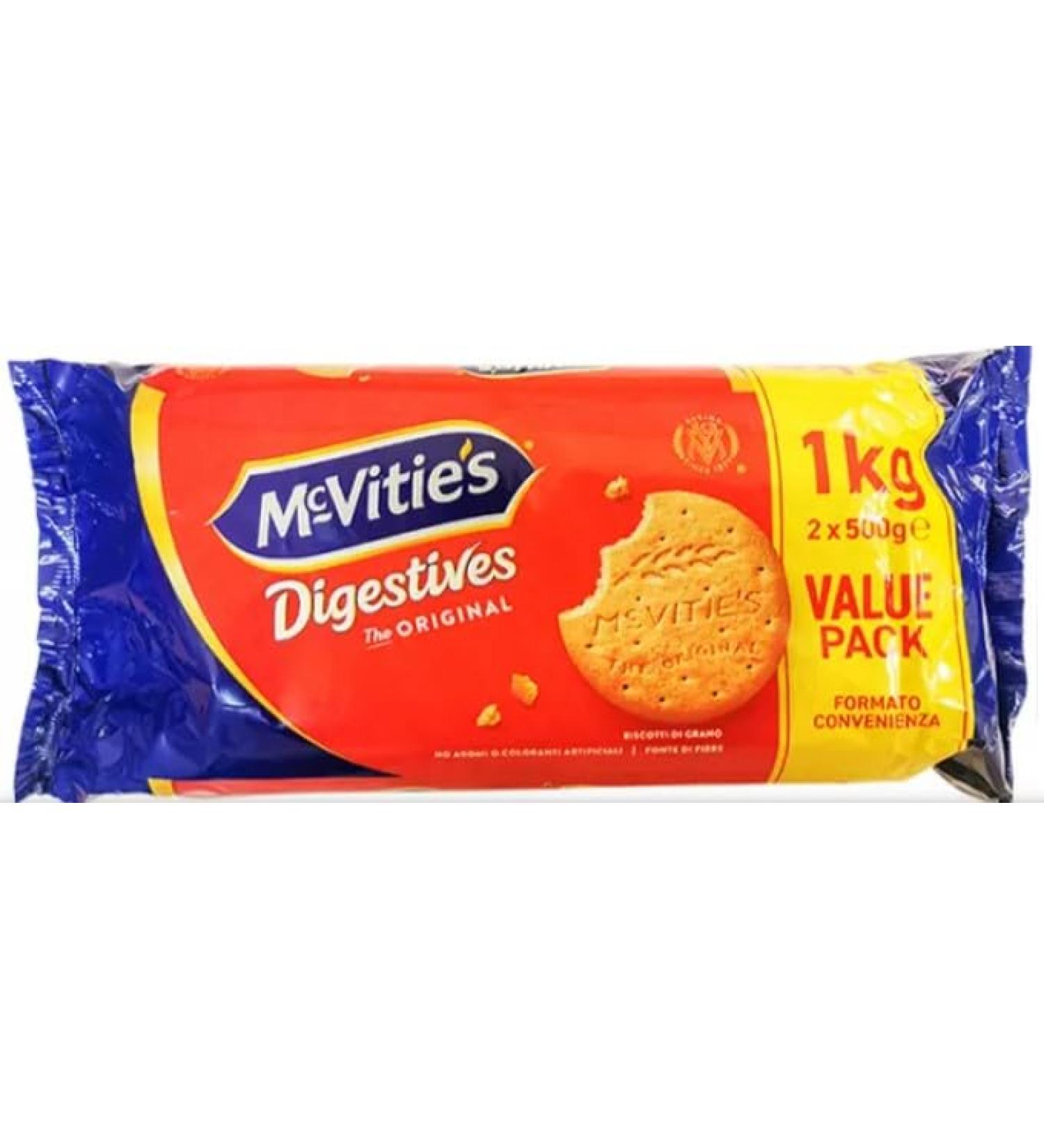 McVities Digestives Lot of 2 packets of 500 g 1 kg - Buy Online on GoSupps.com