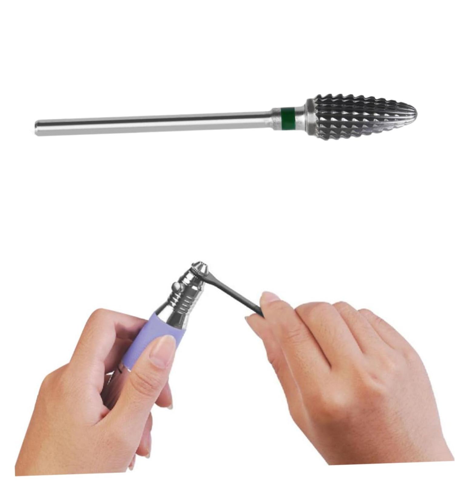 FRCOLOR Manicure Tools Nail Grinding Head Nail Art Tools Nail Art Supplies Nail Art Accessories Nail File Drill Bit Tools Tungsten Steel - Buy Online on GoSupps.com