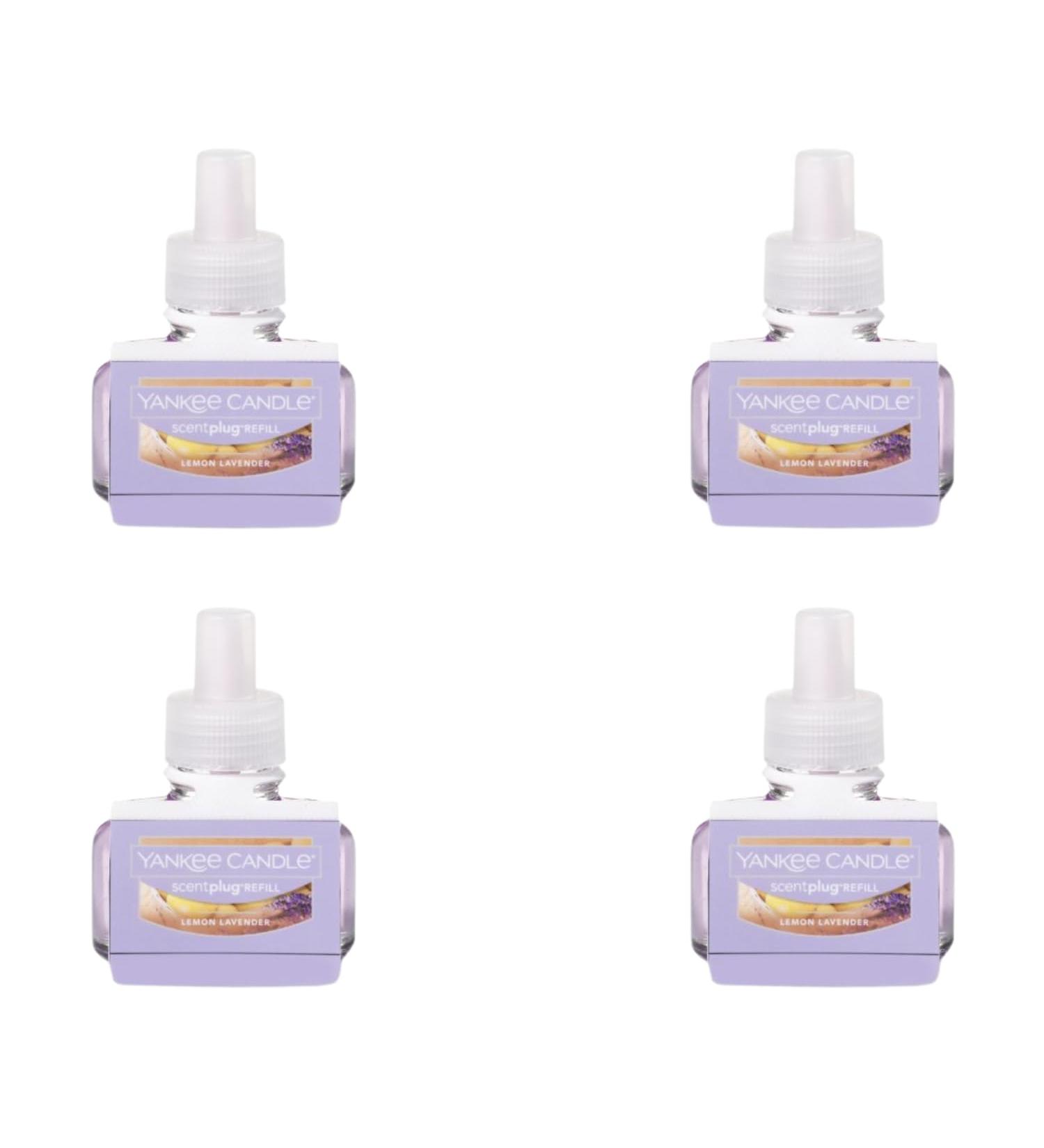 Yankee Candle Lemon Lavender Electric Home Fragrance Scent Plug Refill (Pack of 4)