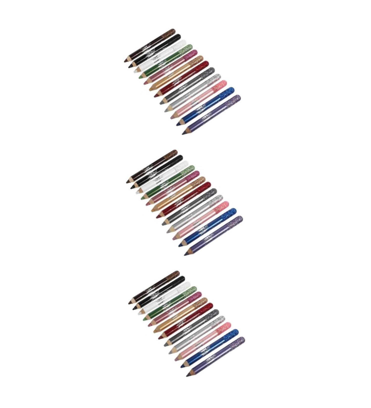 Baluue 36 Pcs Pearlescent Eyeshadow Pencil Concealer Pencil Eye Shadow Sticks Eyeliner Pencil Powder 12.5X0.5cmx3pcs Assorted Colorx3pcs - Buy Online on GoSupps.com