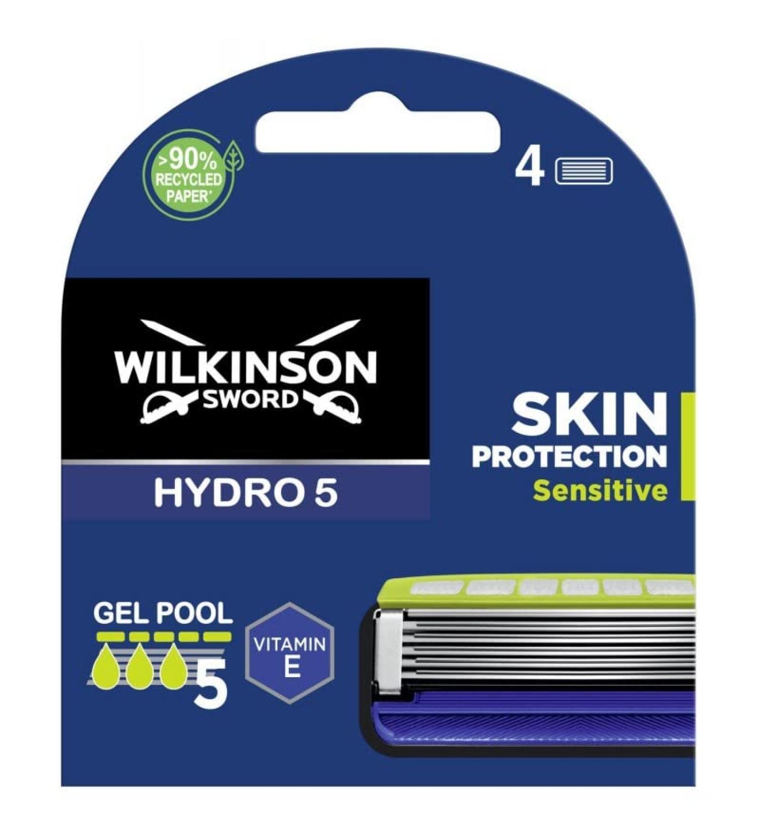 WILKINSON Hydro 5 Skin Protective Blades Sensitive X4 Sold per piece