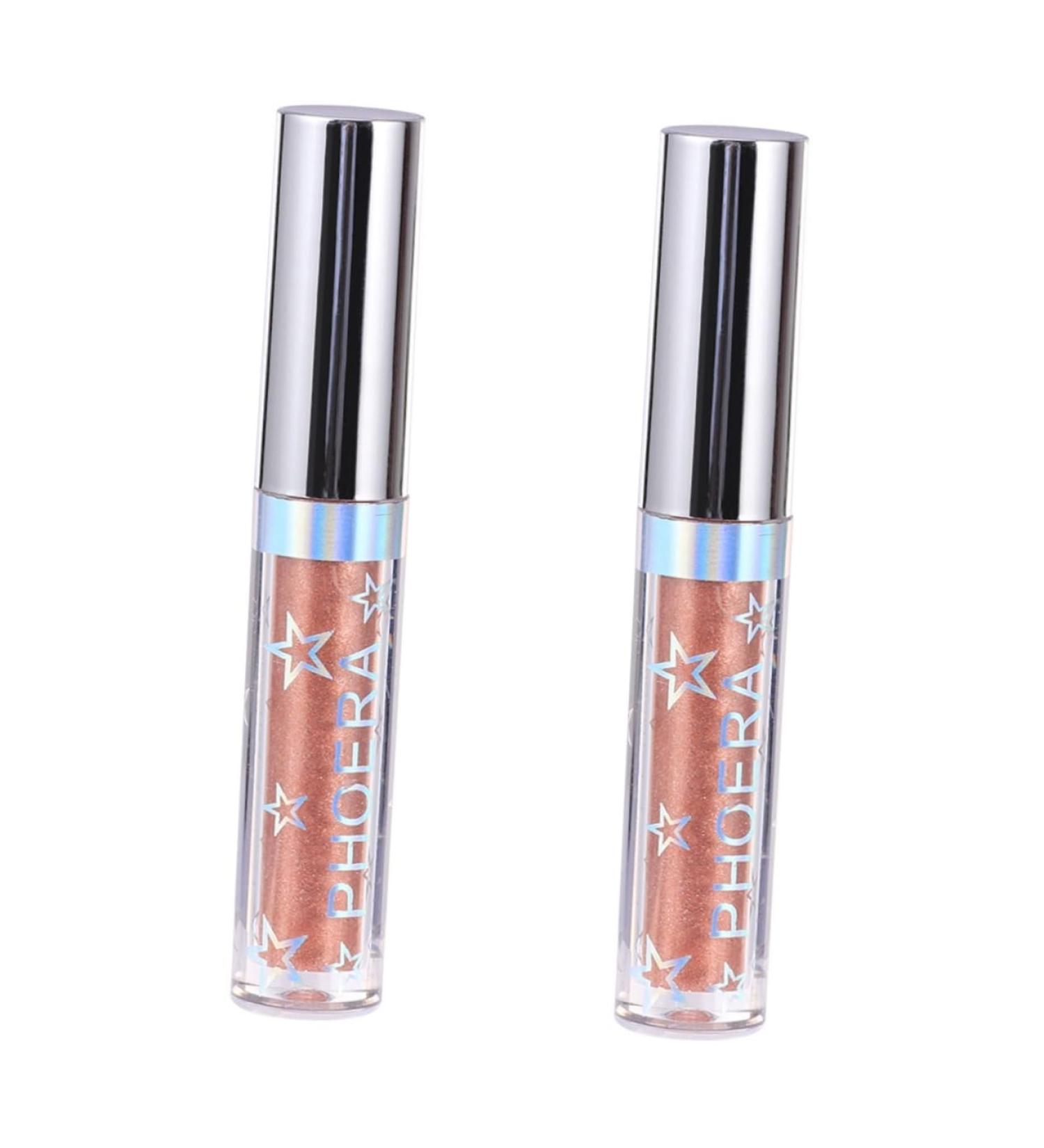 Beavorty Makeup Eyeshadow 2pcs colorful eyeliner Glow Liquid Eye Shadow glow eye powder liquid eyeliner Pearlescent - Buy Online on GoSupps.com