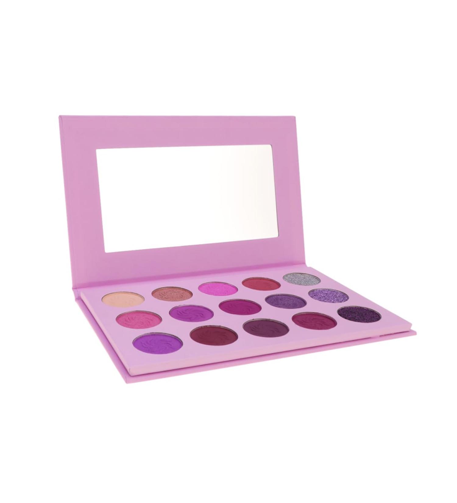 FOMIYES 15 Glitter Makeup Glitter Eye Shadow Eyeshadow Compact Cosmetic Miss Pearlescent Eye Shadow Box 1 count (Pack of 1) Purple - Buy Online on GoSupps.com