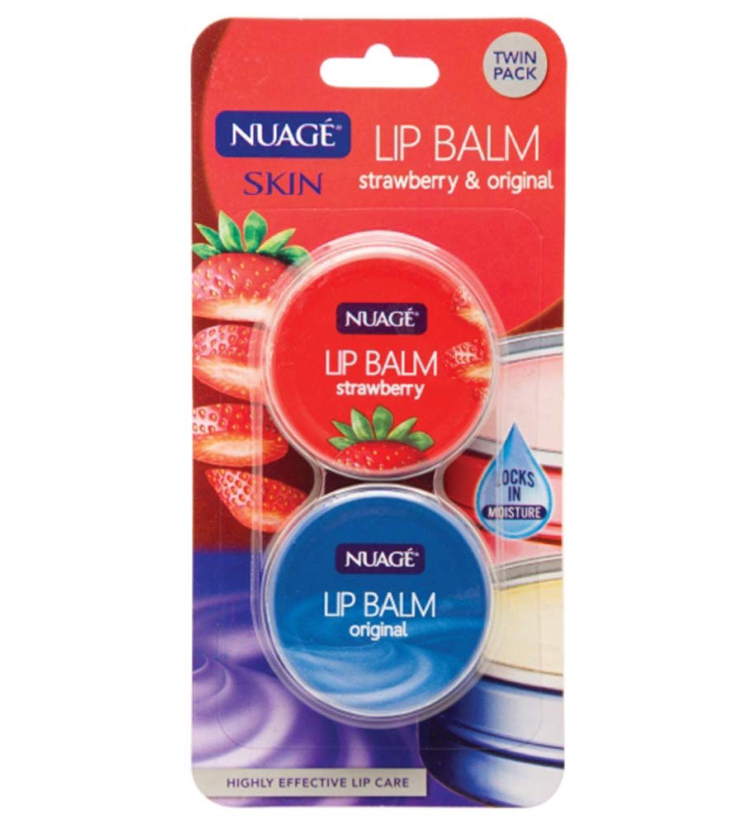 Nuage Nuage Strawberry & Original Lip Balm x 2