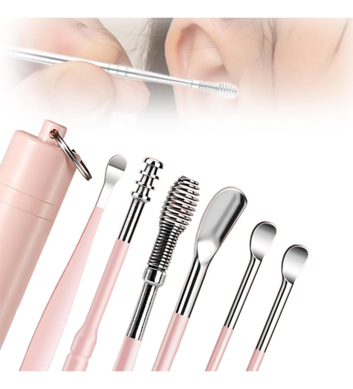 2024 Upgrade Earwax Cleaner Tool Set - Stainless Steel Ear Wax Removal Kit for Men & Women - Portable Household Solution - Buy Online on GoSupps.com