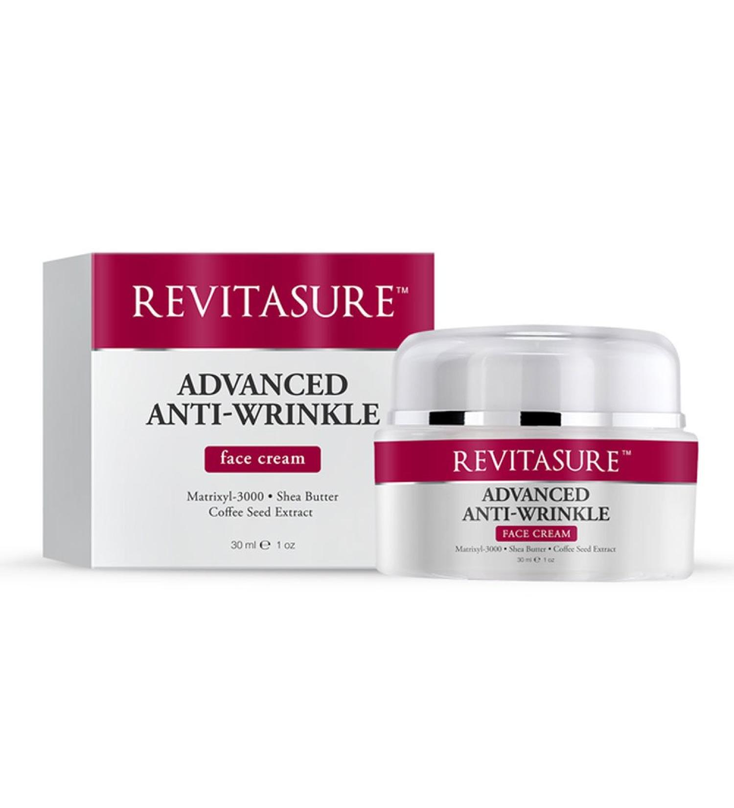 Advanced Anti Wrinkle Cream 1 oz With Matrixyl 3000 Shea Butter Coffee Seed Extract - Advanced Anti Aging Cream For Men & Women - ReVitaSure