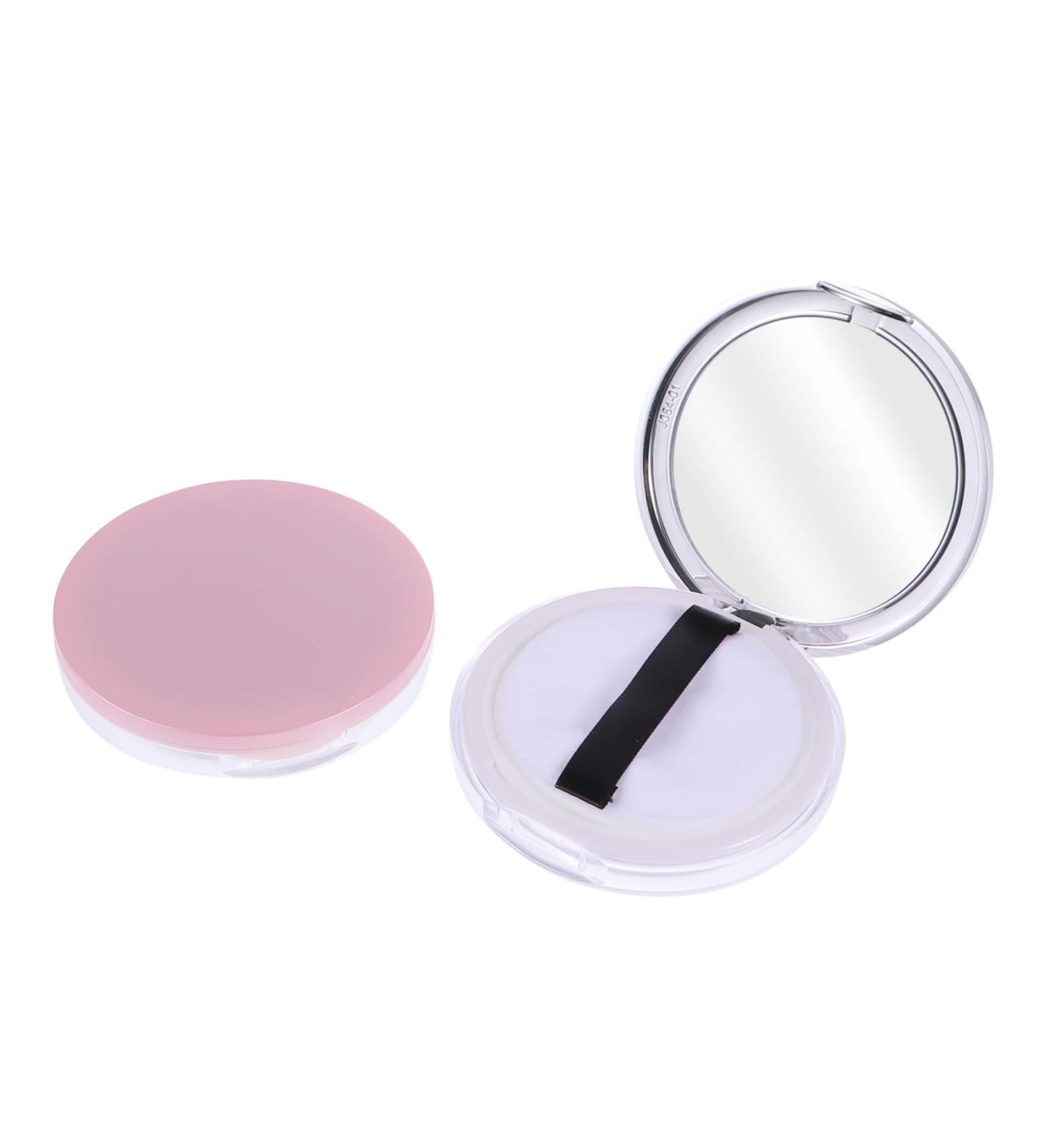 BELLIFFY 2pcs Dispensing Empty Toner Makeup Jar Refillable Loose Powder Holder Powder Puff Glass - Buy Online on GoSupps.com