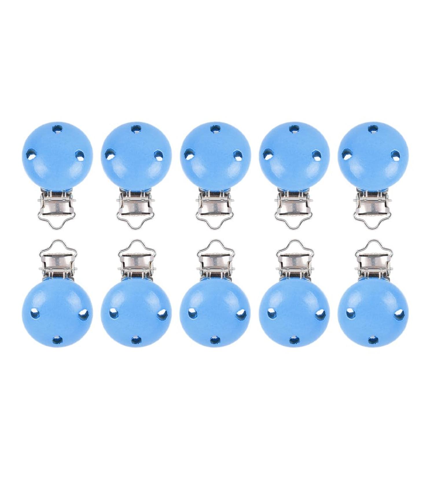 Buy Hitopin Dark Blue Pacifier Clips - 10 Pack Wood Pacifier Holders & DIY Accessories - Buy Online on GoSupps.com