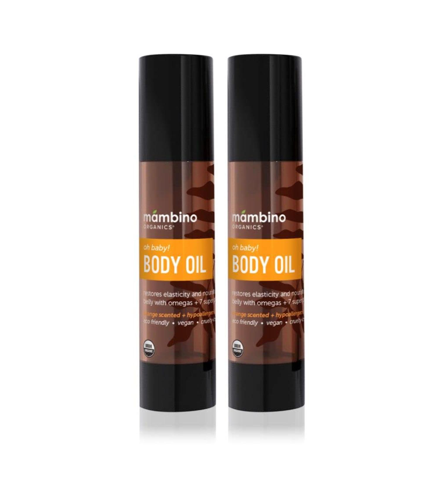 Mambino Organics Oh Baby! Belly Oil - All Natural Anti Stretch Mark Oil 4oz 2Pack - Buy Online on GoSupps.com