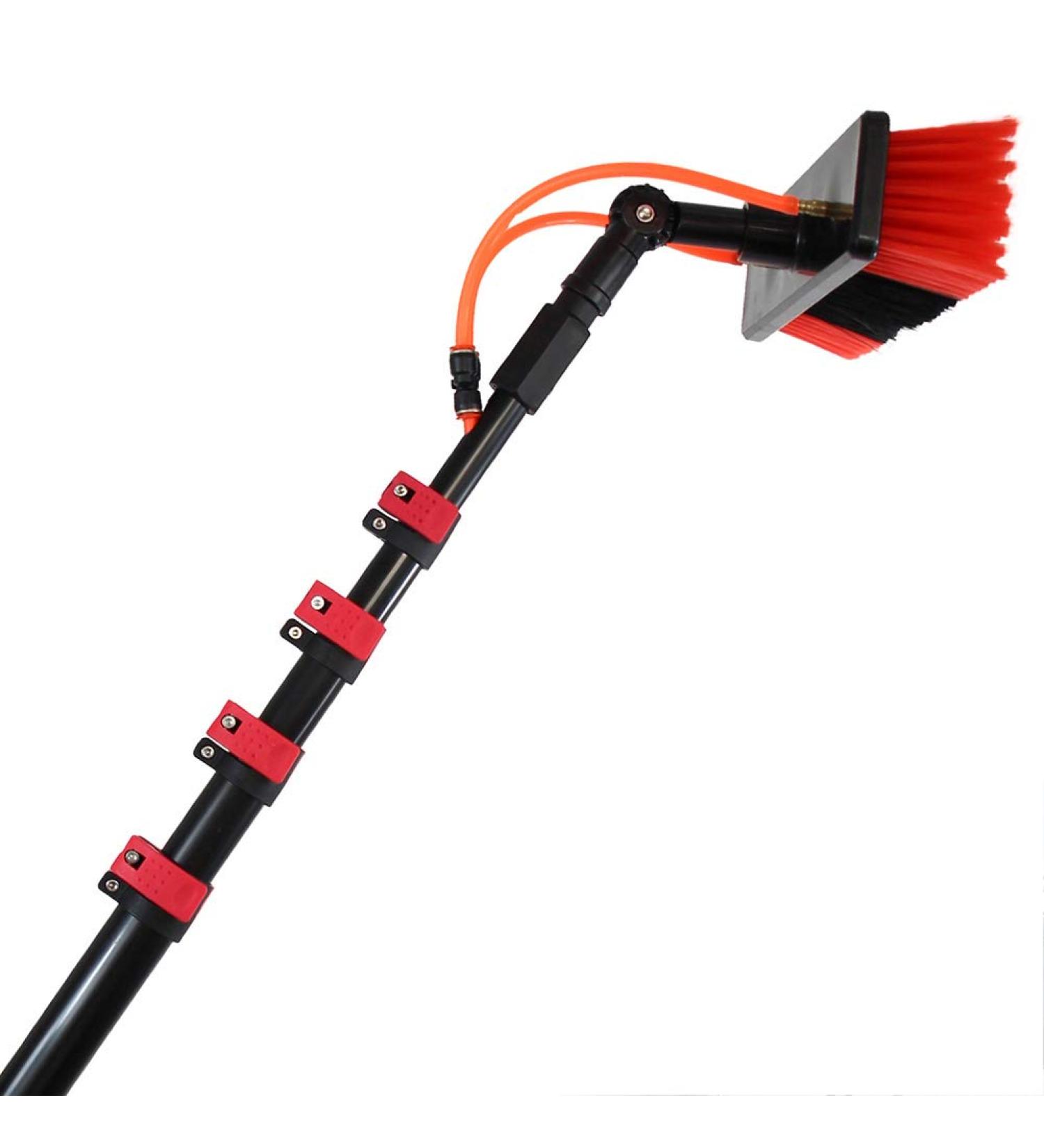 photovoltaic cleaner window cleaning pole 3.6-11m Window Cleaning Pole Water Fed Telescopic Brush Extendable Cleaner Conservatory Roof Photovoltaic Panel Cleaning Tool / 9m / 30ft - Buy Online on GoSupps.com