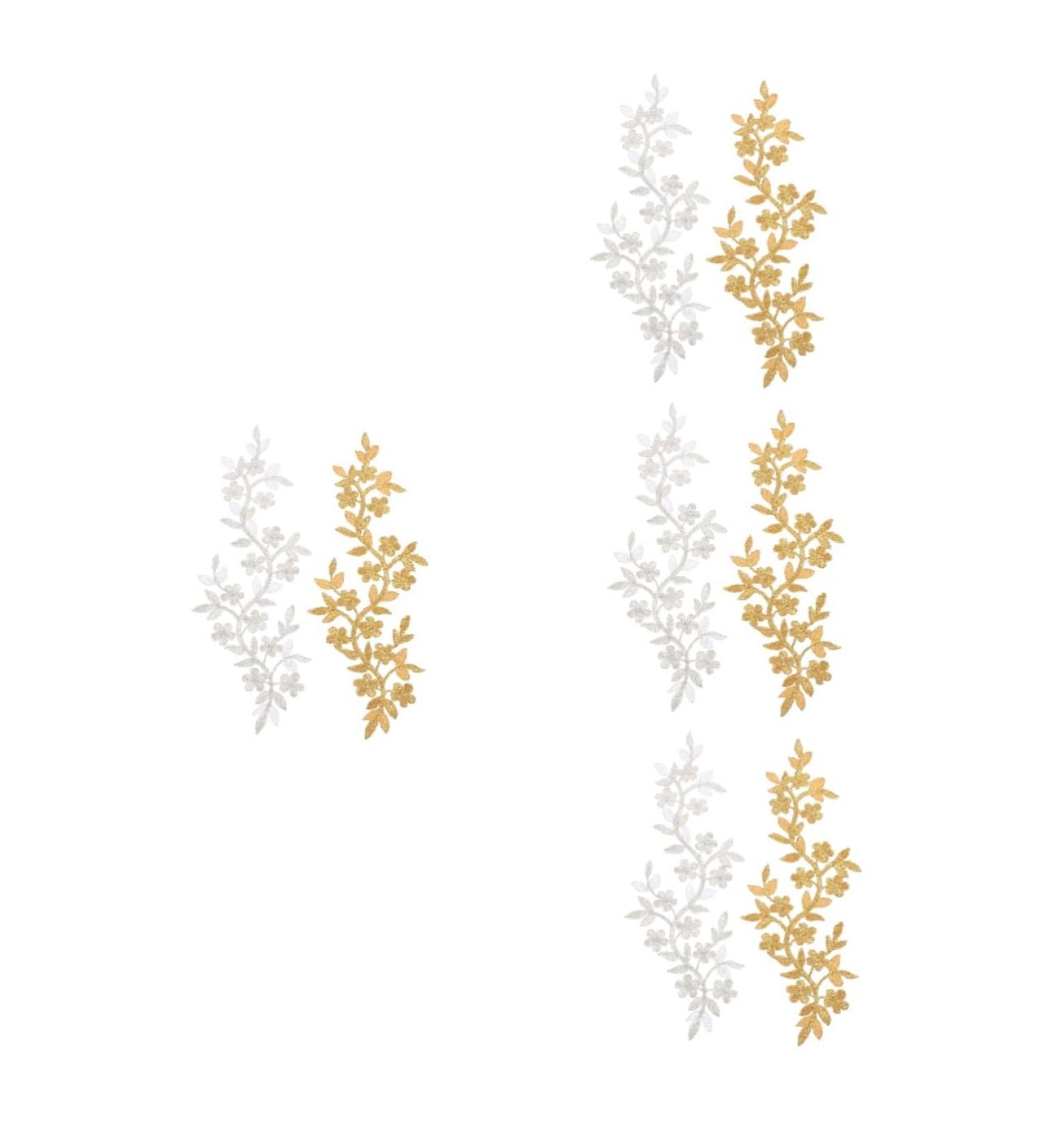 Operitacx 8 Pcs Vine Leaves Cloth Sticker Sew on Patch Kids Tiara Lace Headdress Diy Accessories Clothing Long Assorted Colorx4pcs 26X10.5X0.1CMx4pcs - Buy Online on GoSupps.com