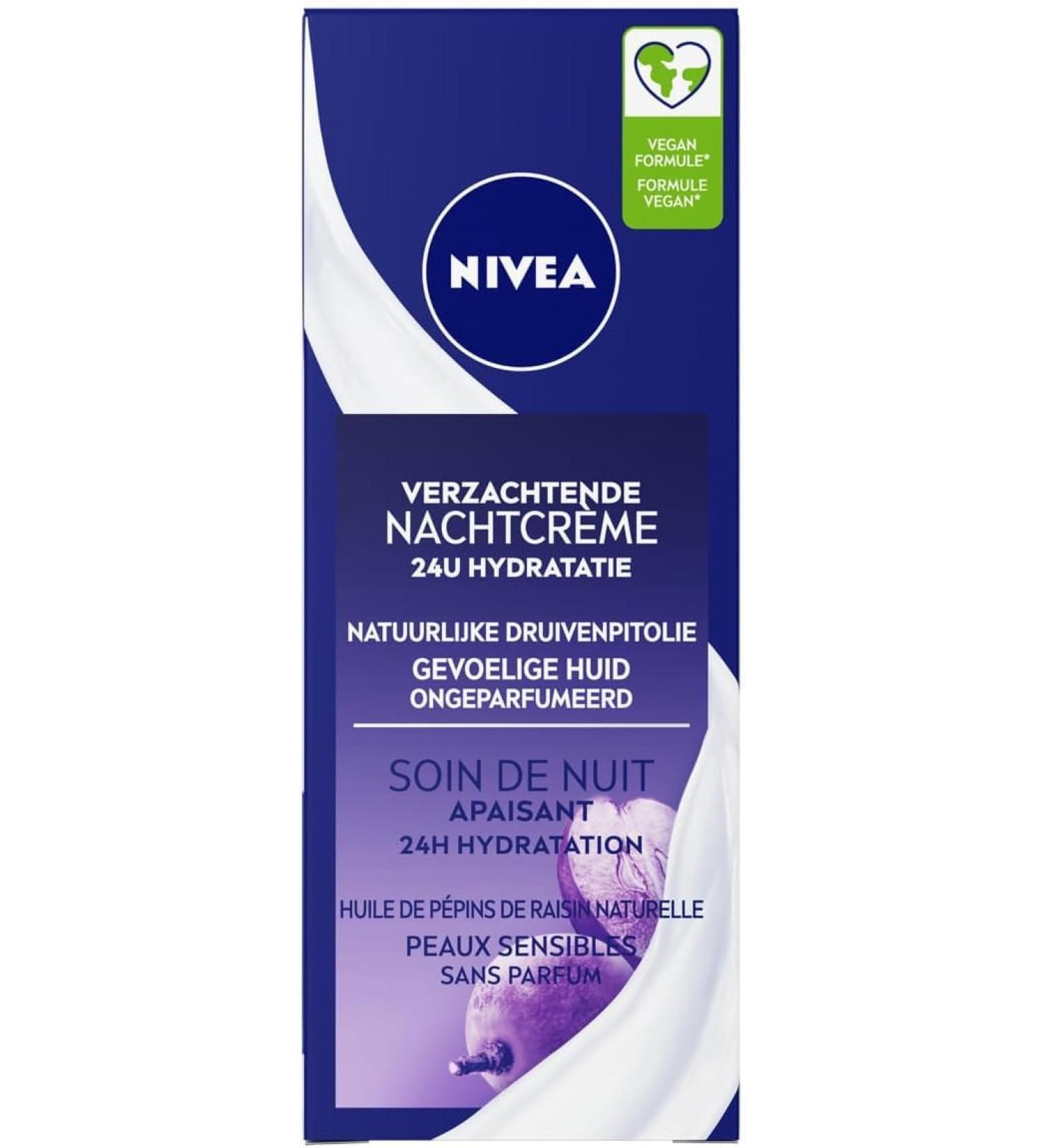 Beiersdorf NIVEA Essentials Night Cream Sensitive Sensitive skin Facial care 50 ML - Buy Online on GoSupps.com